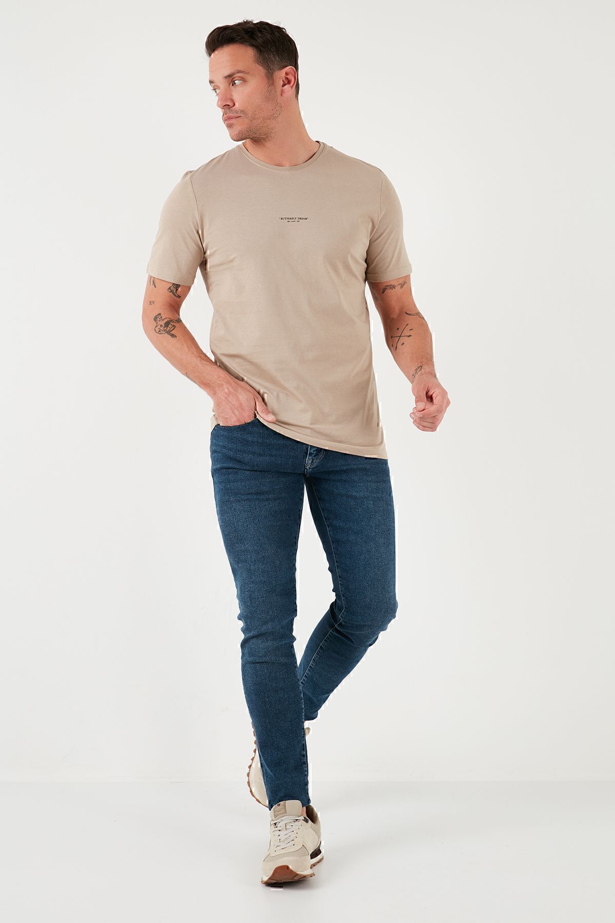 تیشرت مردانه قهوه ای بوراتی | 5902757 اورجینال - تصویر 4