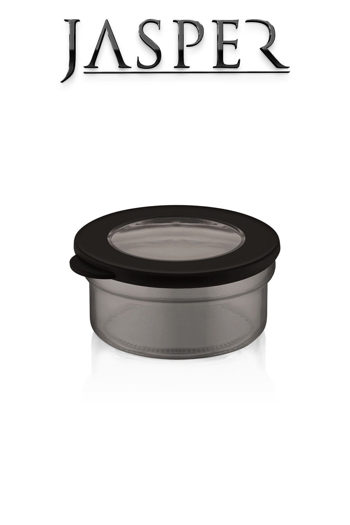 JASPER-JPR-0105 مجموعة تخزين حاوية تخزين زجاجية متعددة الأغراض 415 مل 4 قطع مع غطاء أنثراسايت 3