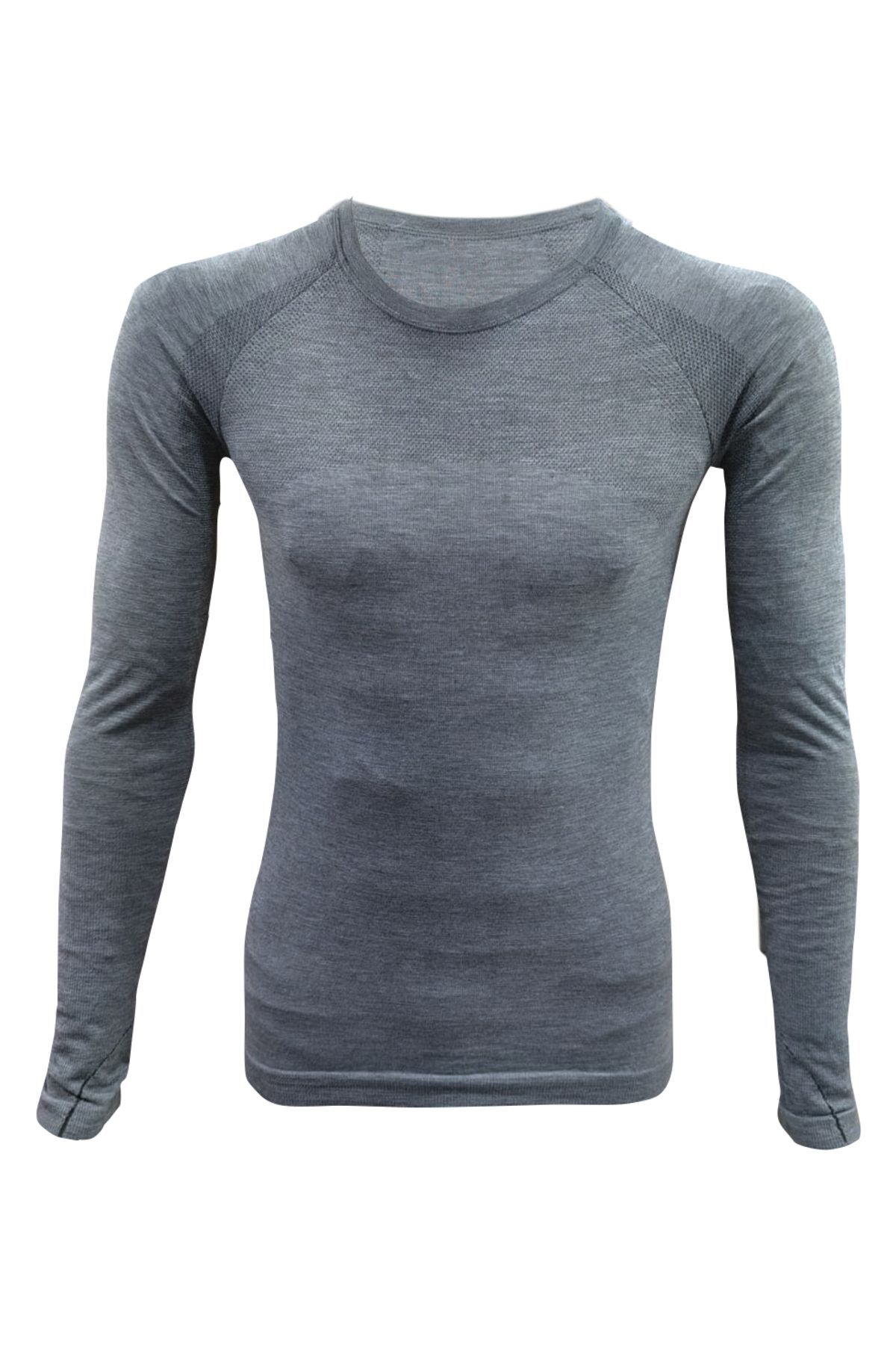 baim x Outdoor Dikişsiz  Erkek Yünlü Kumaş Spor İçlik Uzun Kollu