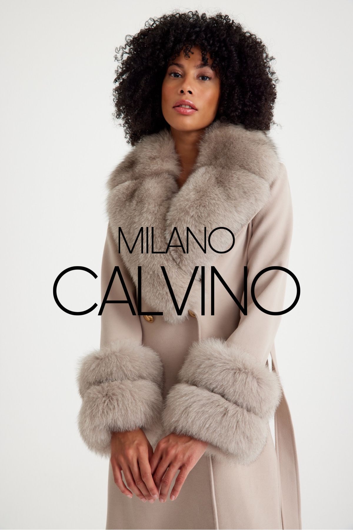کت خز ترمه (کرم)  Milano Calvino