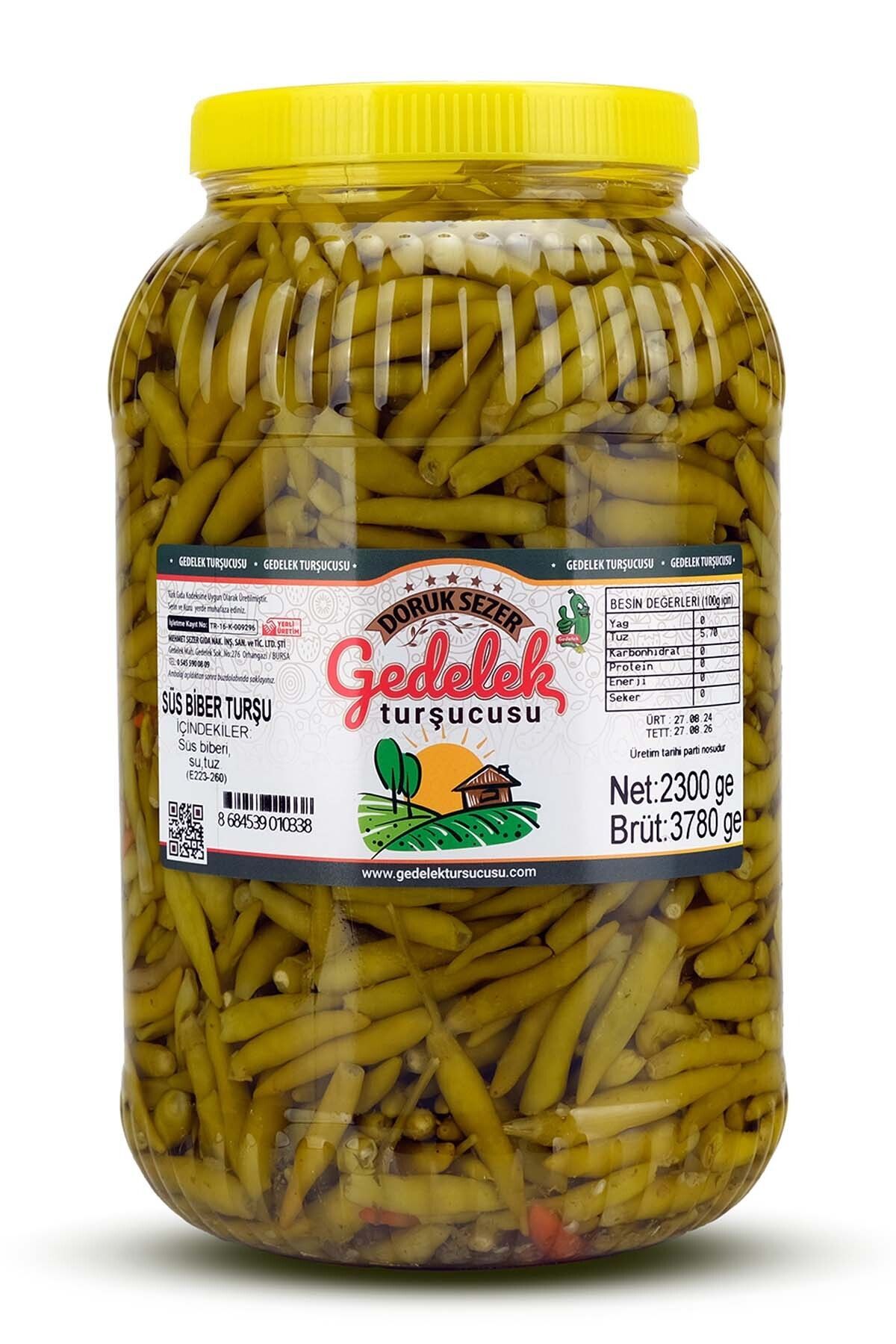 MEHMET SEZER TURŞULARI Gedelek Turşucusu Süs Biberi Turşu 2300 gram
