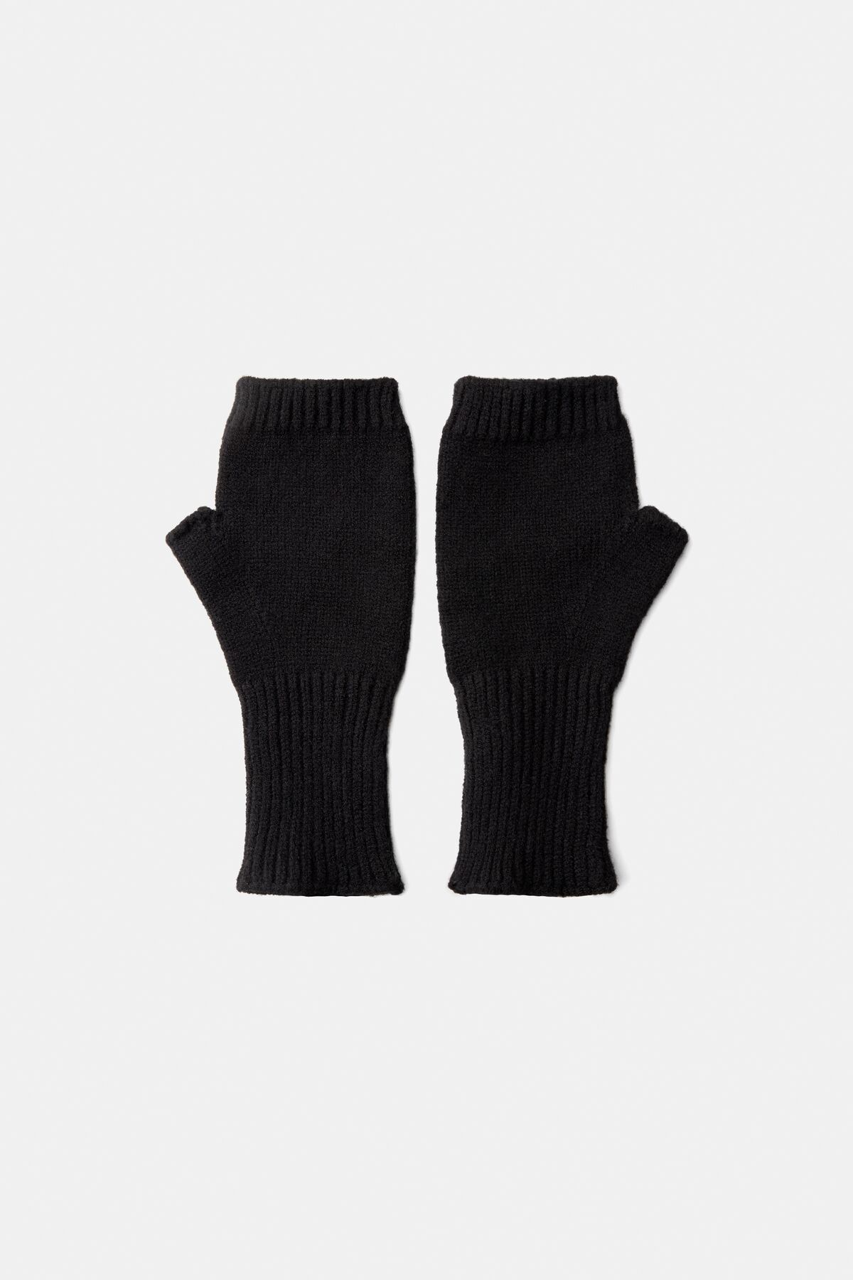 Bershka دستکش یک انگشتی آجدار کوتاه