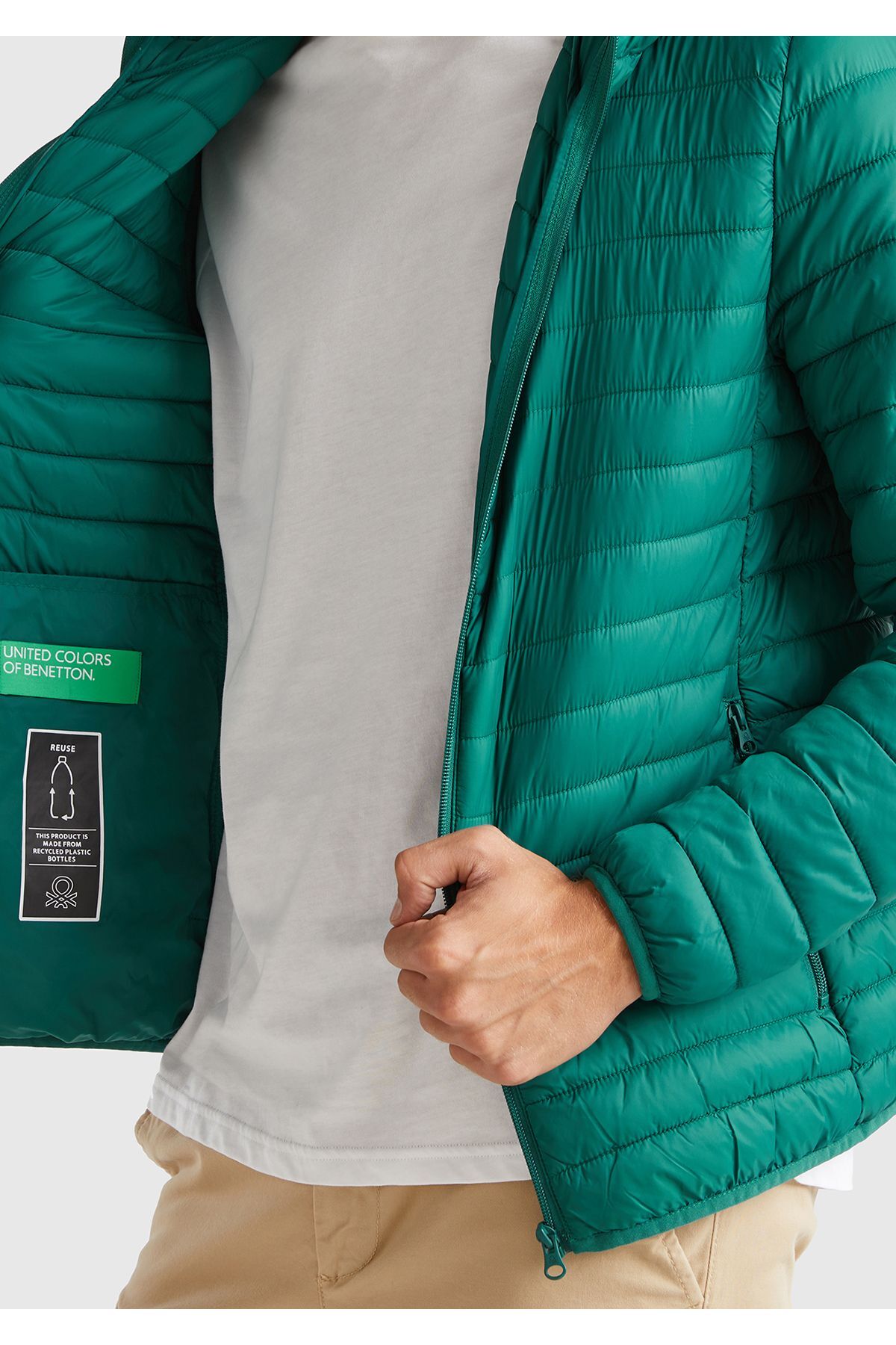 کاپشن مردانه بنتتون | 124A2BA2UN02O United Colors of Benetton - Image 4