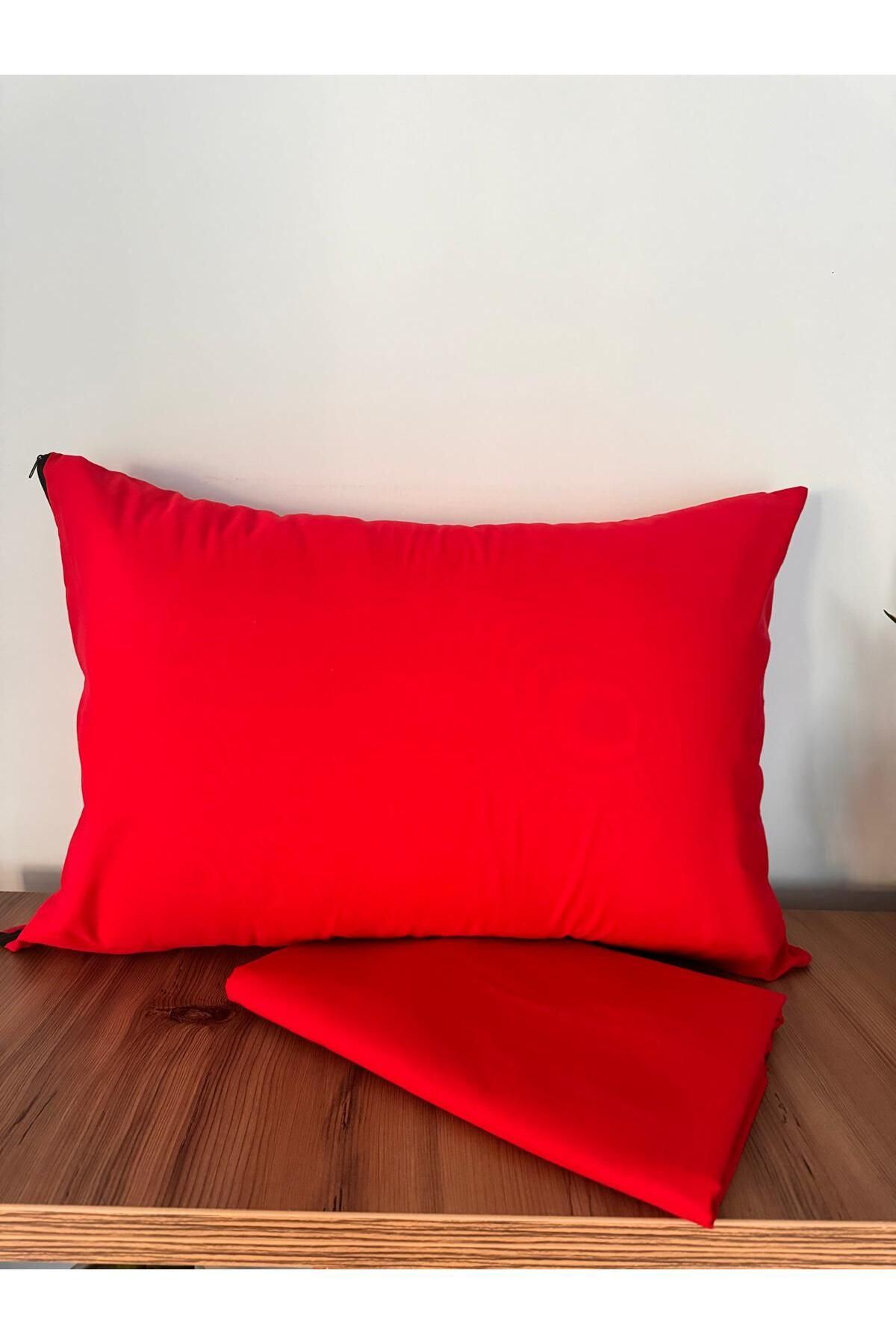 üntaş-Red Single Burner Sheet and Pillowcase - Non-Elastic 2
