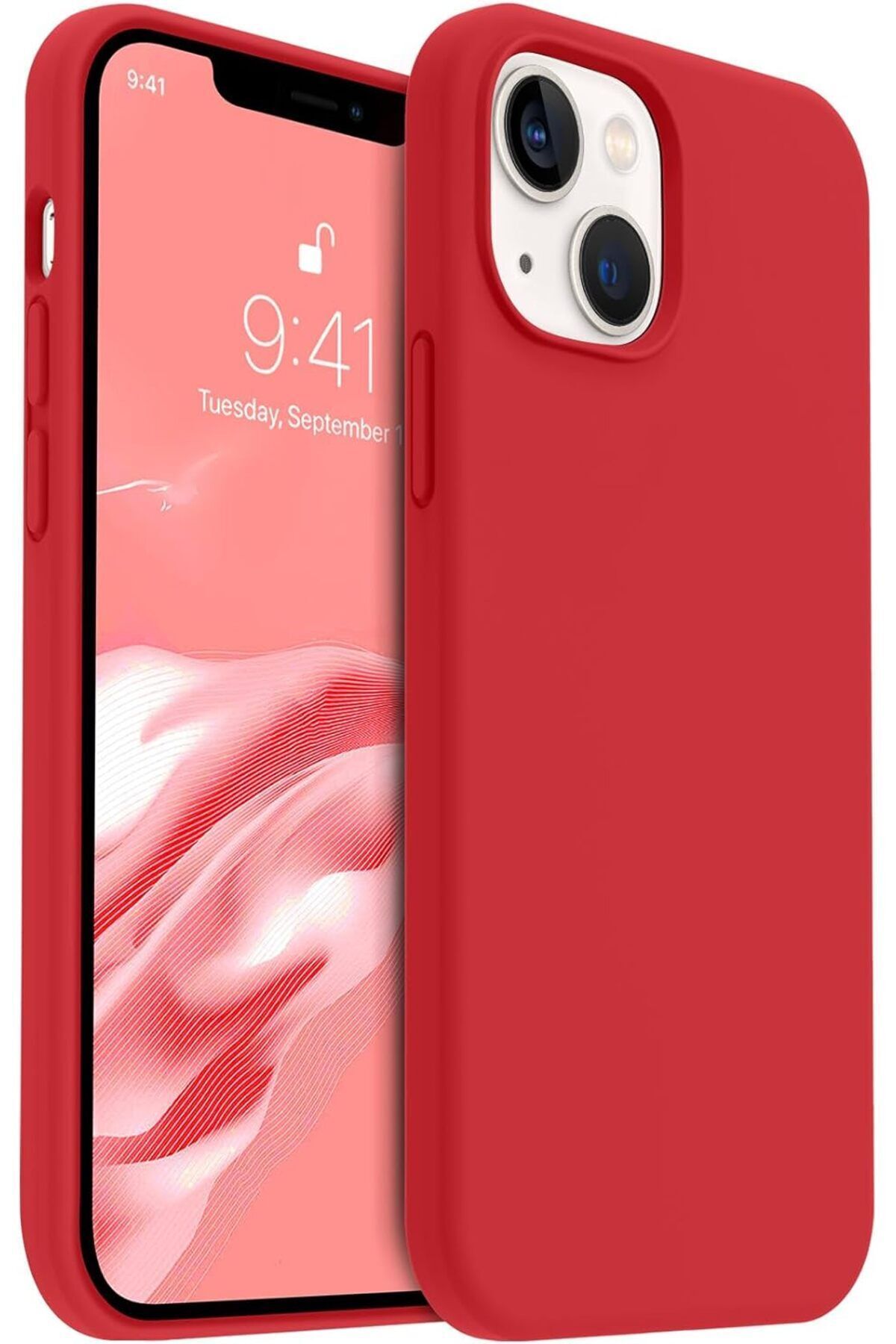 iPhone 15 Plus Case Velvet Launch Soft Soft Liquid Silicone Camera Shielded Cover Lock