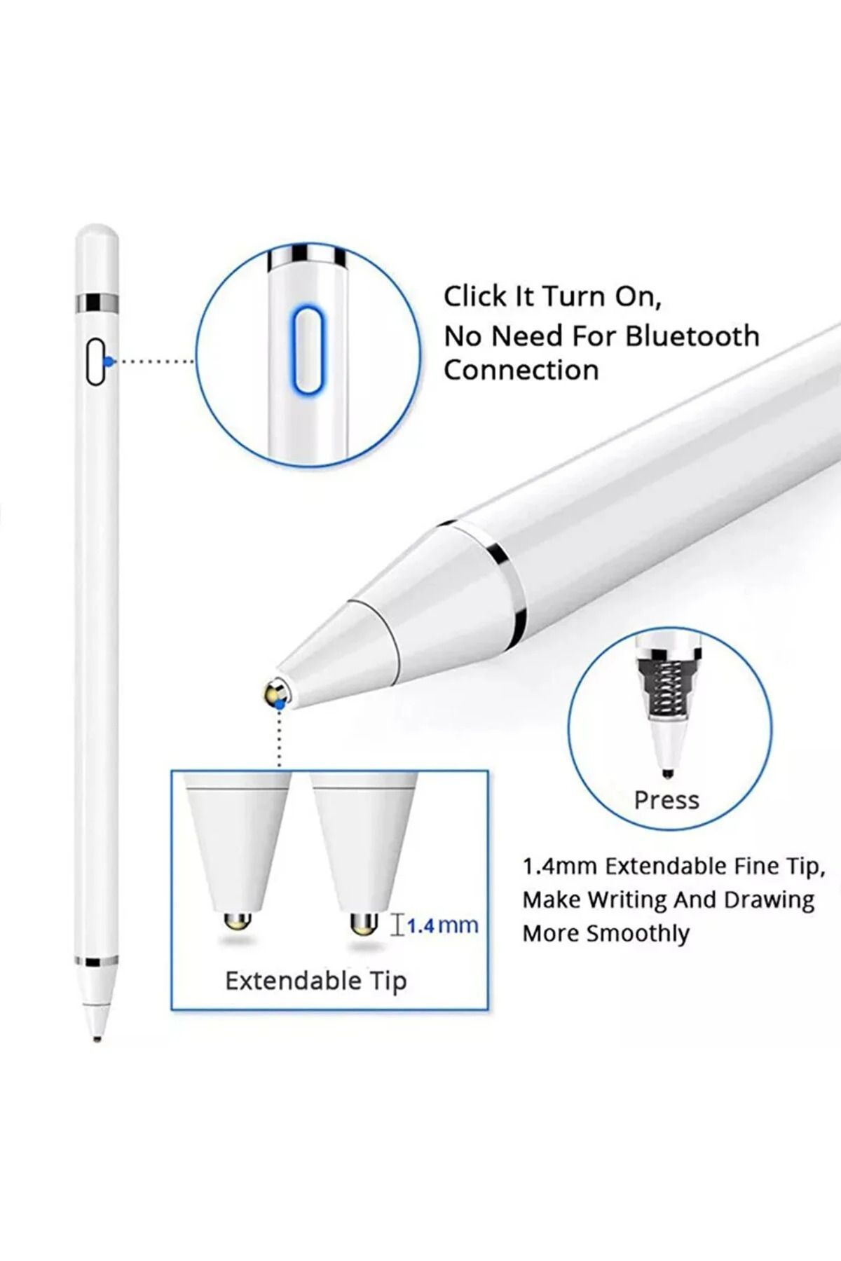 MMPSHOP-Samsung Galaxy Tab A9 Plus 11 inch SM-X210 Compatible Touch Active Stylus Pen for Drawing and Design 6