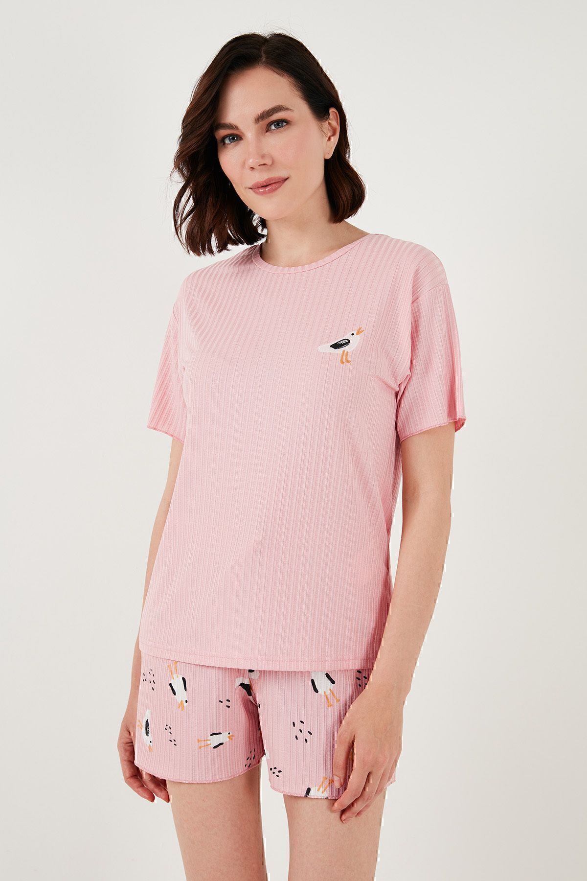 Lela-Regular Fit Short Sleeve Pajama Set - Shorts65740103 6