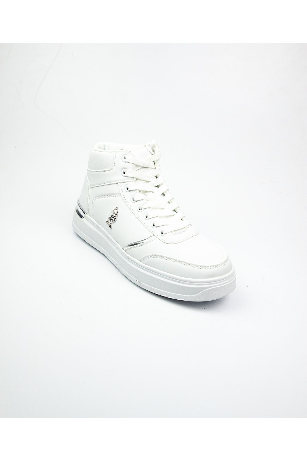 کفش کتانی زنانه تاپ بالا سفید U.S Polo Assn 101397720 Alon White U.S. Polo Assn.