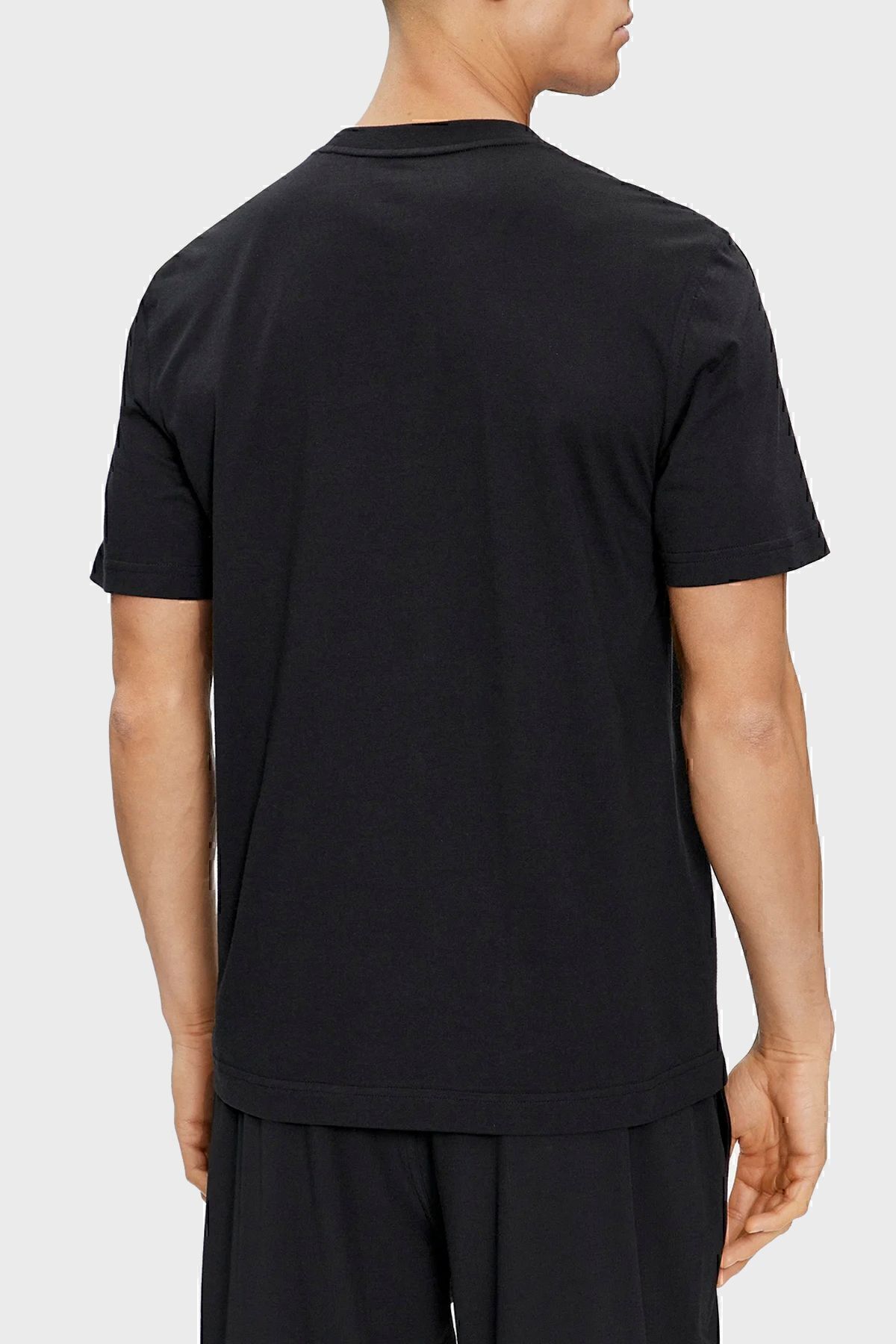 تی شرت مشکی مردانه پنبه مناسب یقه پیراهن 00gms4k187bae Calvin Klein