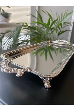 ABROZ HOME DESIGN Gümüş Güverse Yüzük Tepsisi