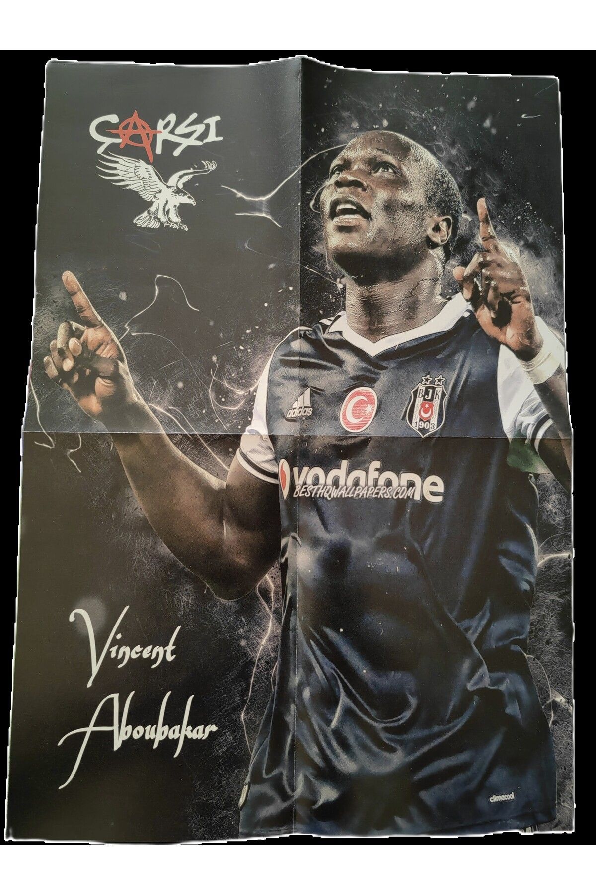Poster ve çıkartma hediyeli futbolun yıldızları serisi - Vincent Aboubakar spor futbol kitap 4