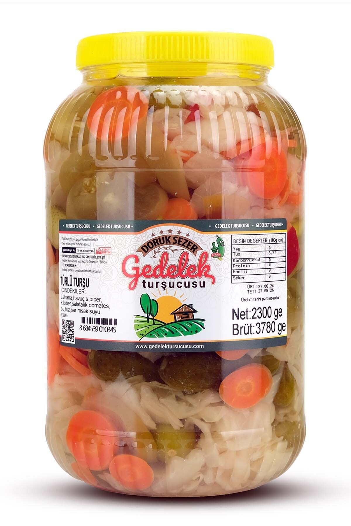 MEHMET SEZER TURŞULARI Gedelek Turşucusu Türlü Turşu 2300 gram