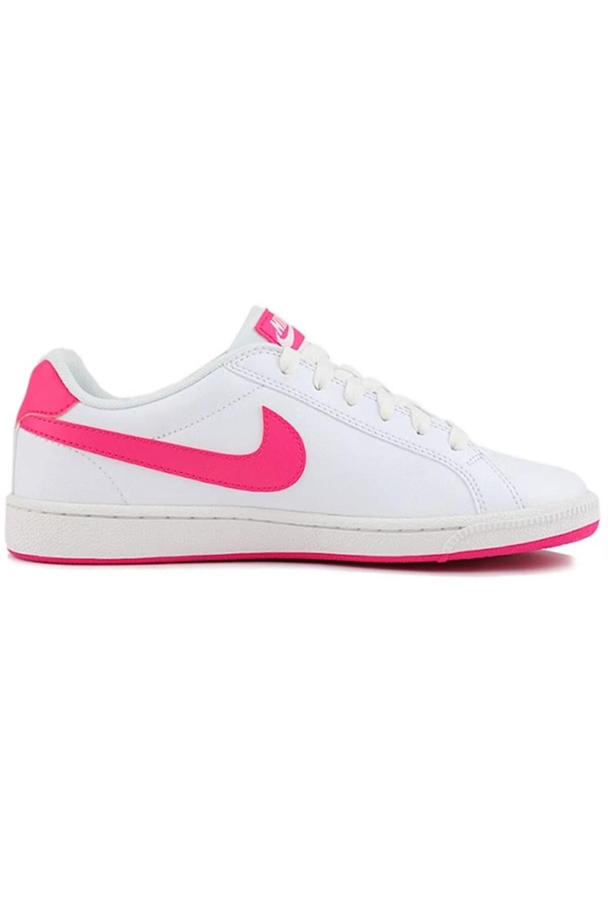 کفش Nike نایکی ورزشی روزمره با چرم طبیعی وینتیج مجستیک کتانی سفید صورتی اورجینال - تصویر 3