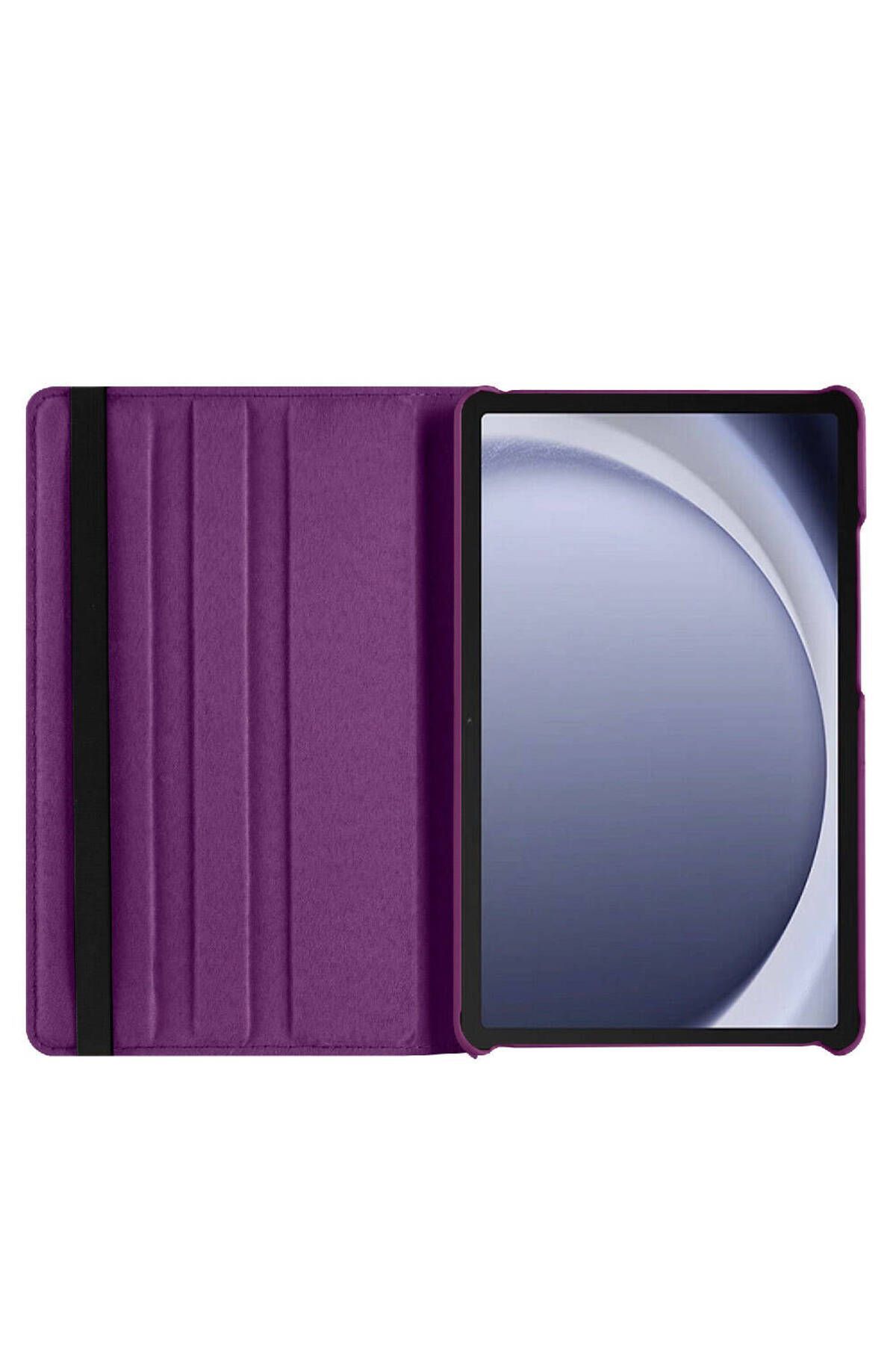 Cleo Cases-Galaxy Tab A9 Plus Zore Rotatable Stand Case-Red 4
