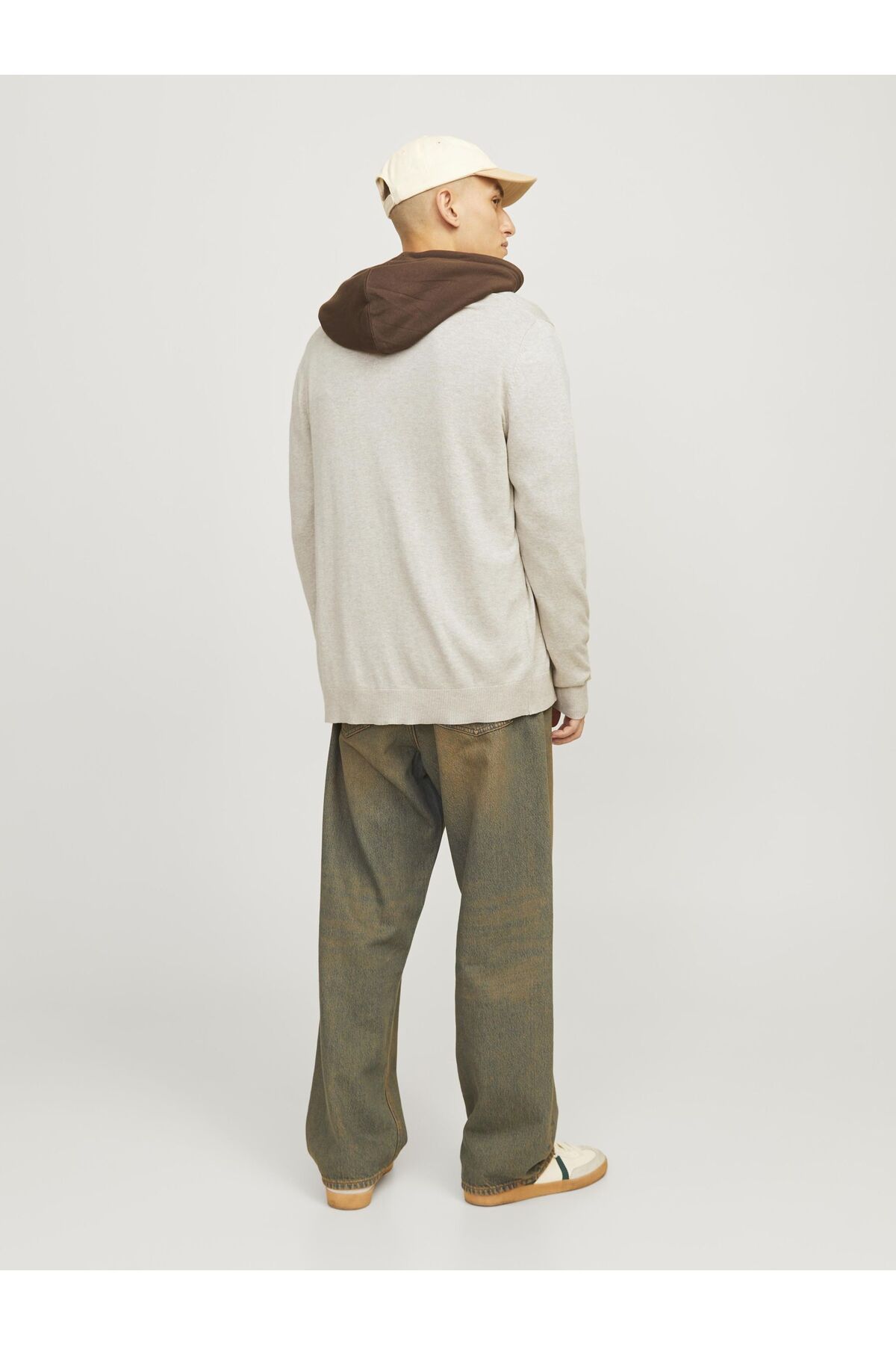 ژاکت مردانه خاکستری جک اند جونز | 12257492 اورجینال - تصویر 3