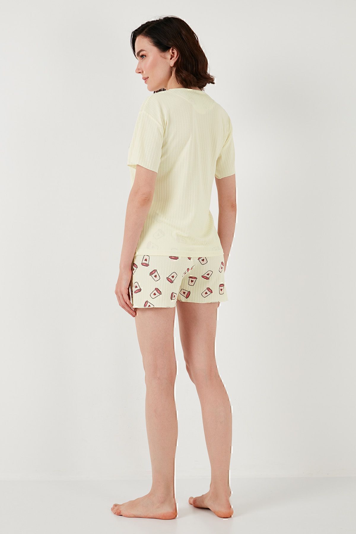 Lela-Regular Fit Short Sleeve Pajama Set - Shorts65740103 7