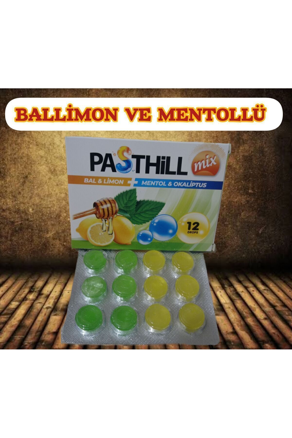 LedaPharma PASTHİLL MİX 12 DROPS BALLİMON VE MENTOLLÜ