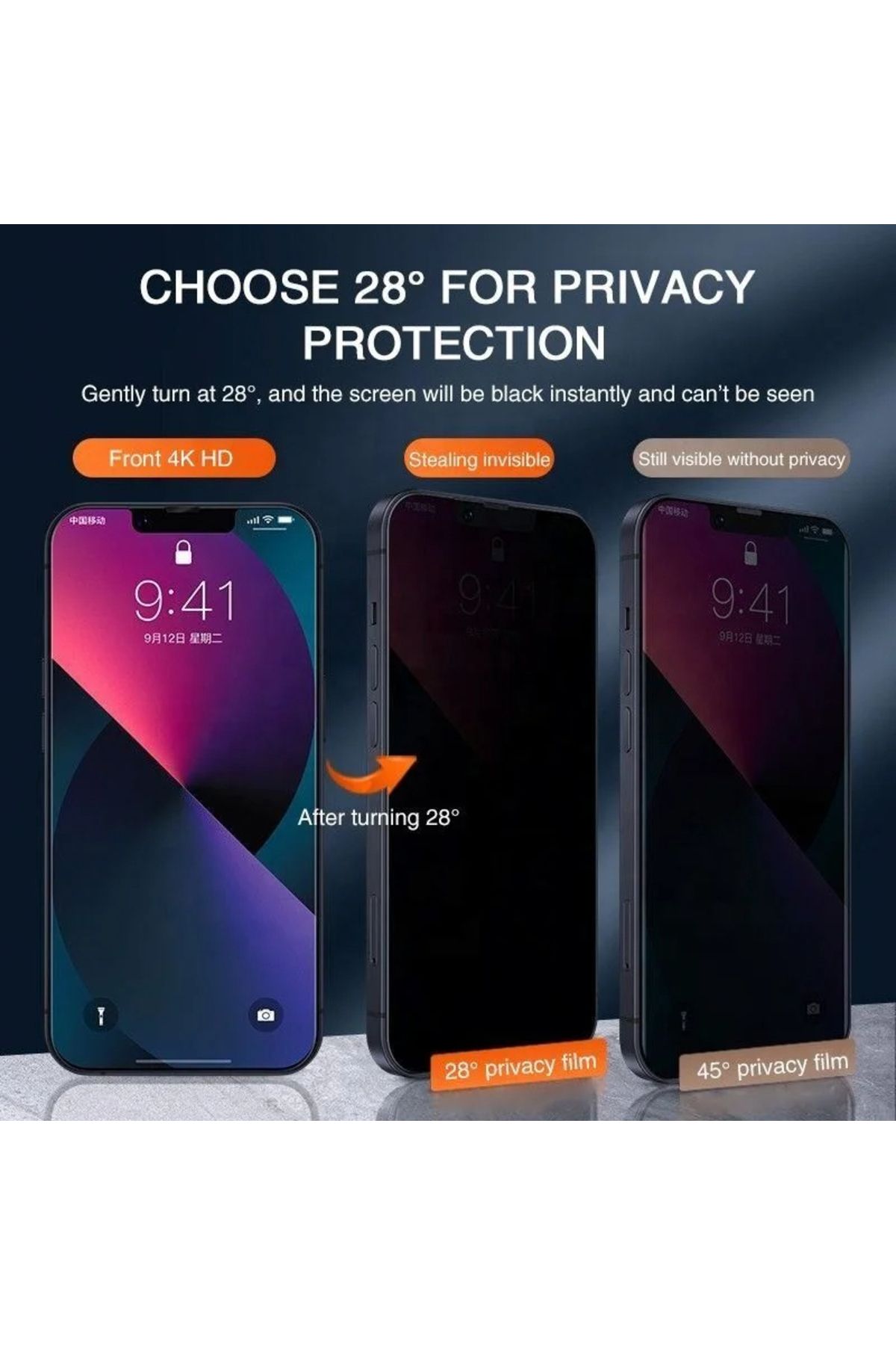 Iphone 15 Plus Mat Hayalet Ekran Gizli Tam Kaplayan Kırılmaz Cam Seramik Ekran Koruyucu Film 3