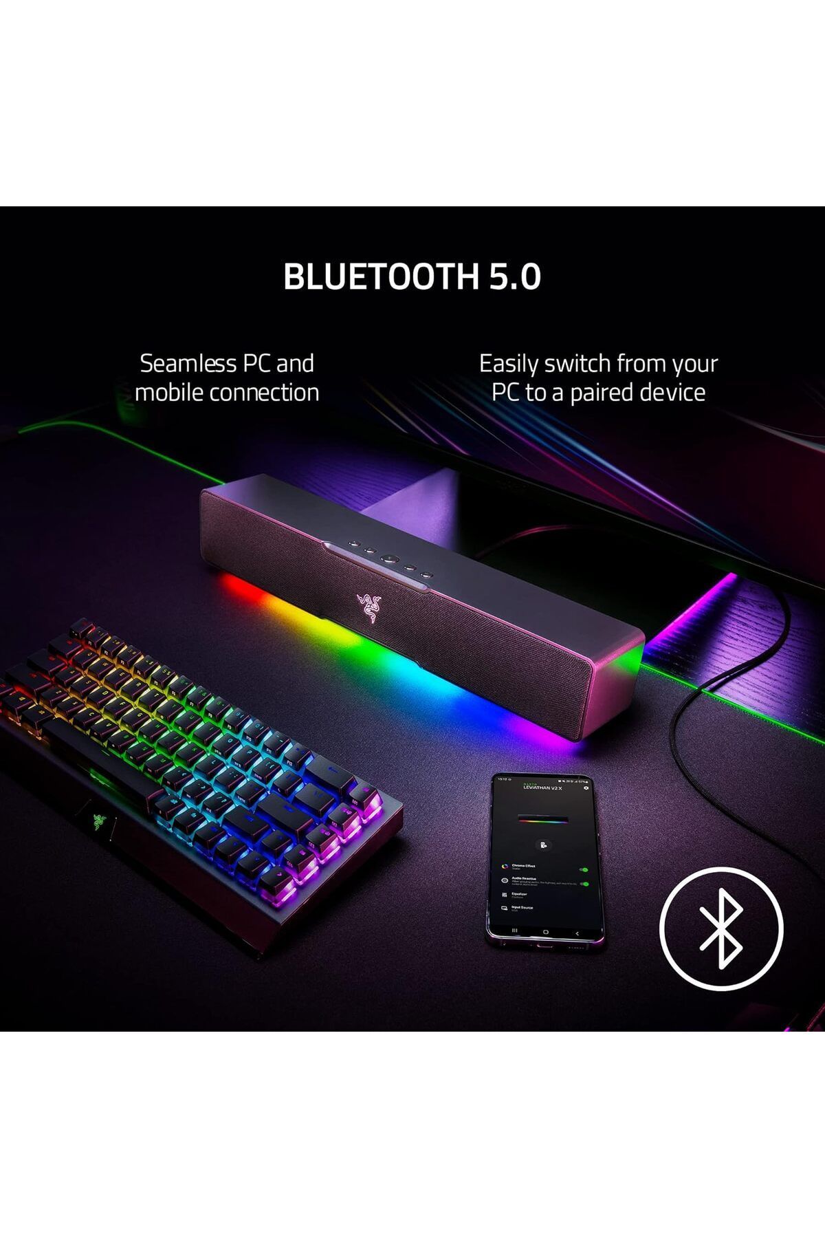 RAZER-Leviathan V2 X: PC Soundbar 5