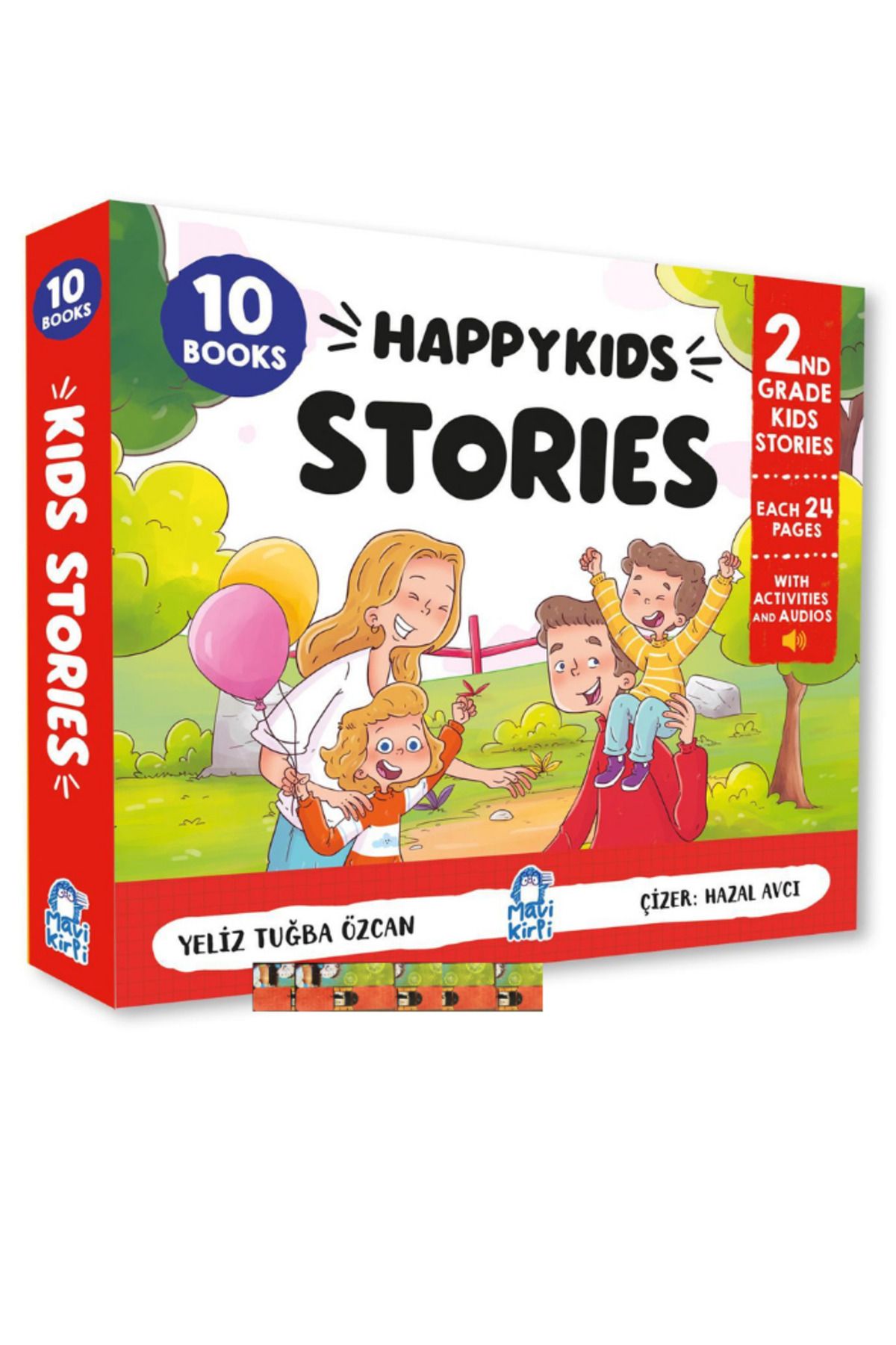 Mavi Kirpi Yayınları 2.3.4. Sınıflar için- Happy Kids Stories-2 İngilizce seti-(ngilizce Müfredatına uygundur)