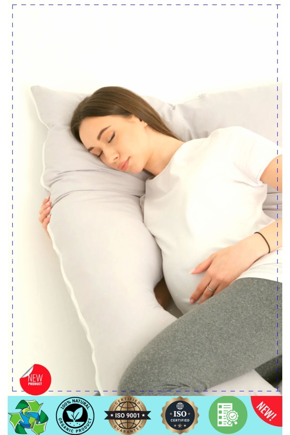 OMZ Çok Amaçlı Hamile Yastığı Bel Yastığı Bacak Yastığı Hamile Uyku Yastıgi Hamile Yastıgi Hamile Deste fotoğrafı 2 (önizleme)