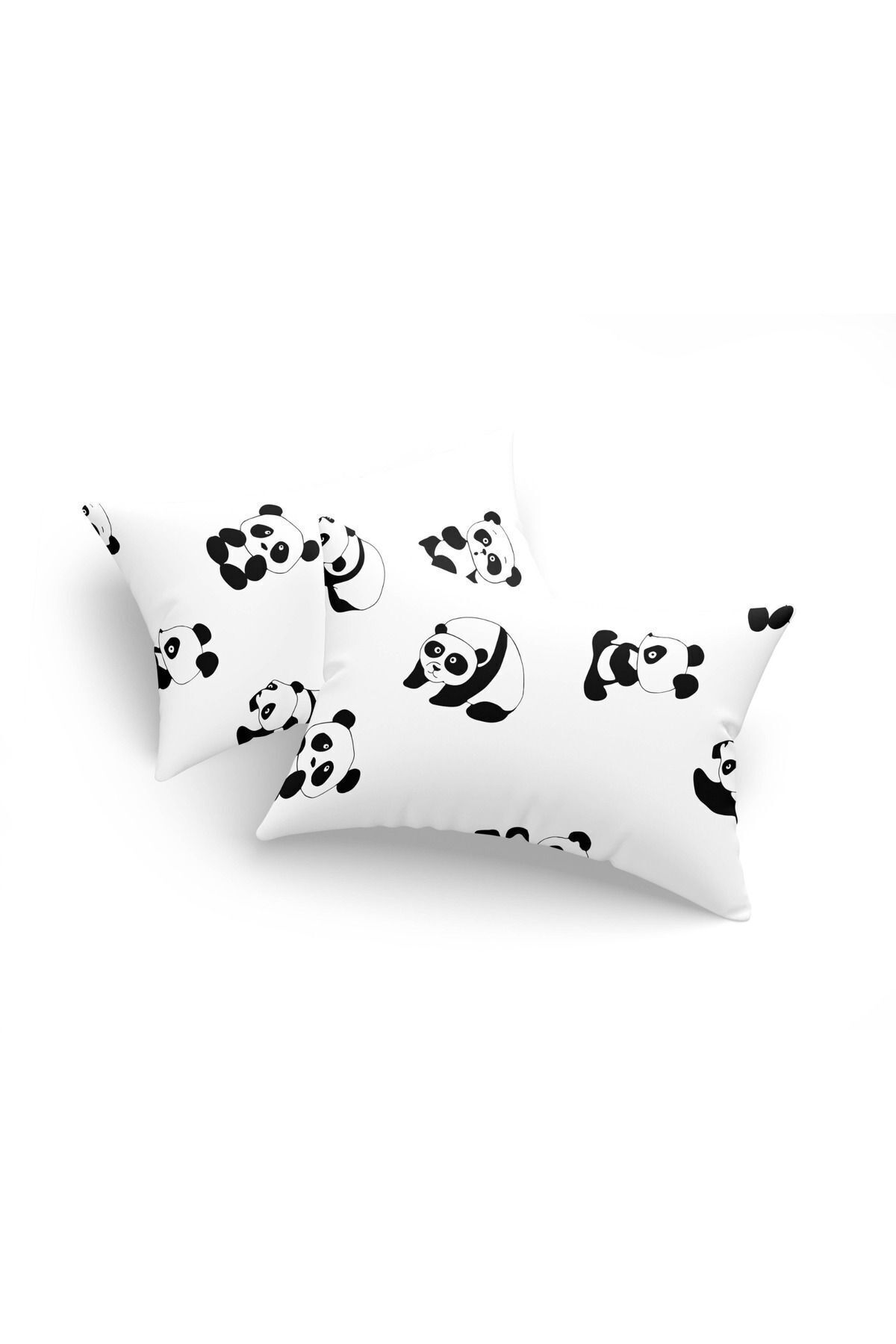 Eponj Home-Σετ Μαξιλαροθήκη Panda White 2 τεμαχίων 3