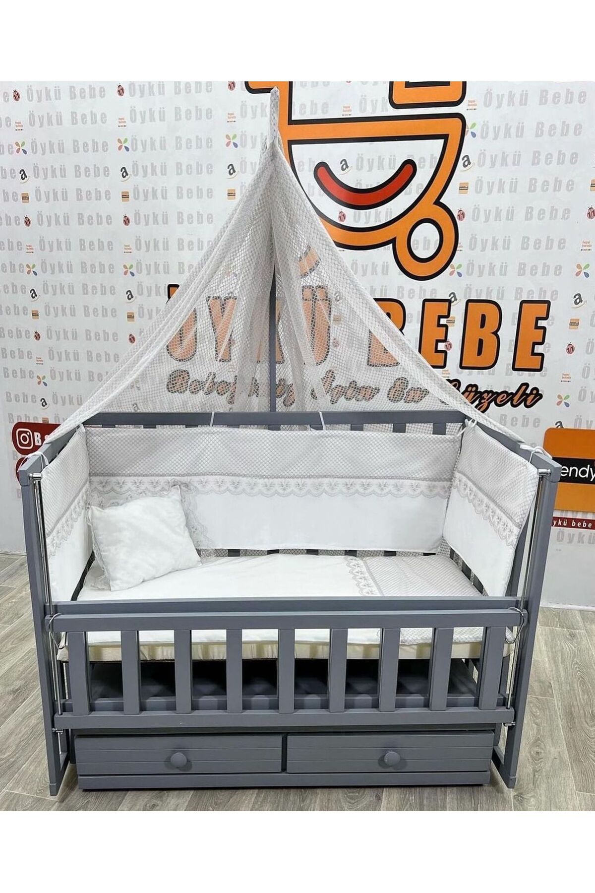 あんちゃん　台座つき ÖYKÜ BEBEK DİYARI ÇEKMECELİ ANNE YANI ASANSÖRLÜ TEKERLEKLİ