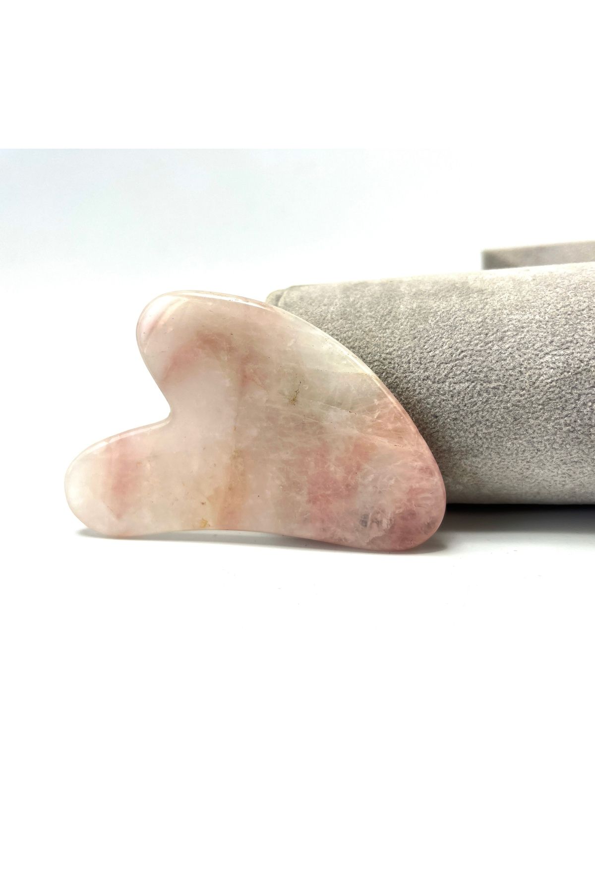 Sertifikalı Pembe Kuvars 1. Sınıf Kalite Gua Sha Doğal Taş Masaj Aleti — بژ ydtma8 — تصویر 7 از 8
