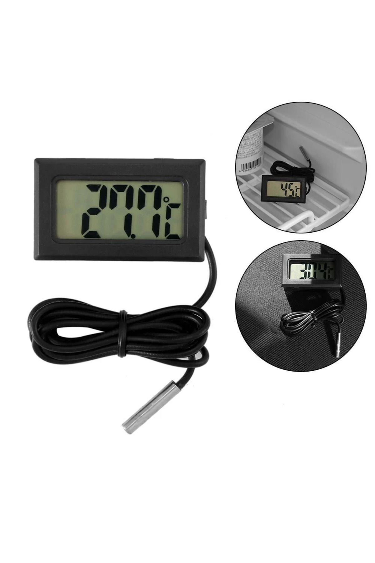 nelerbulurum Nem Ölçerli Dijital Iç Veya Dış Sıcaklık Ölçer Ev Ve Bebek Odası Prob Termometre