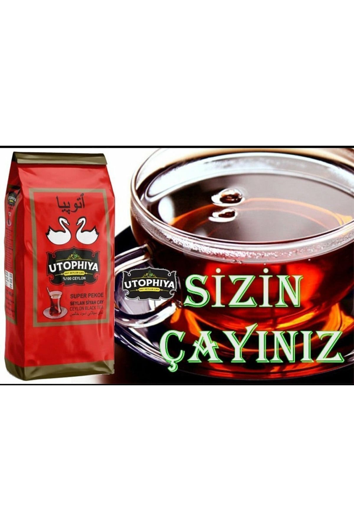 HİLALPAK-Utopia Pure Ceylon Tea 400 gr (100% SUPER PEKOE Ceylon BLACK TEA) 3