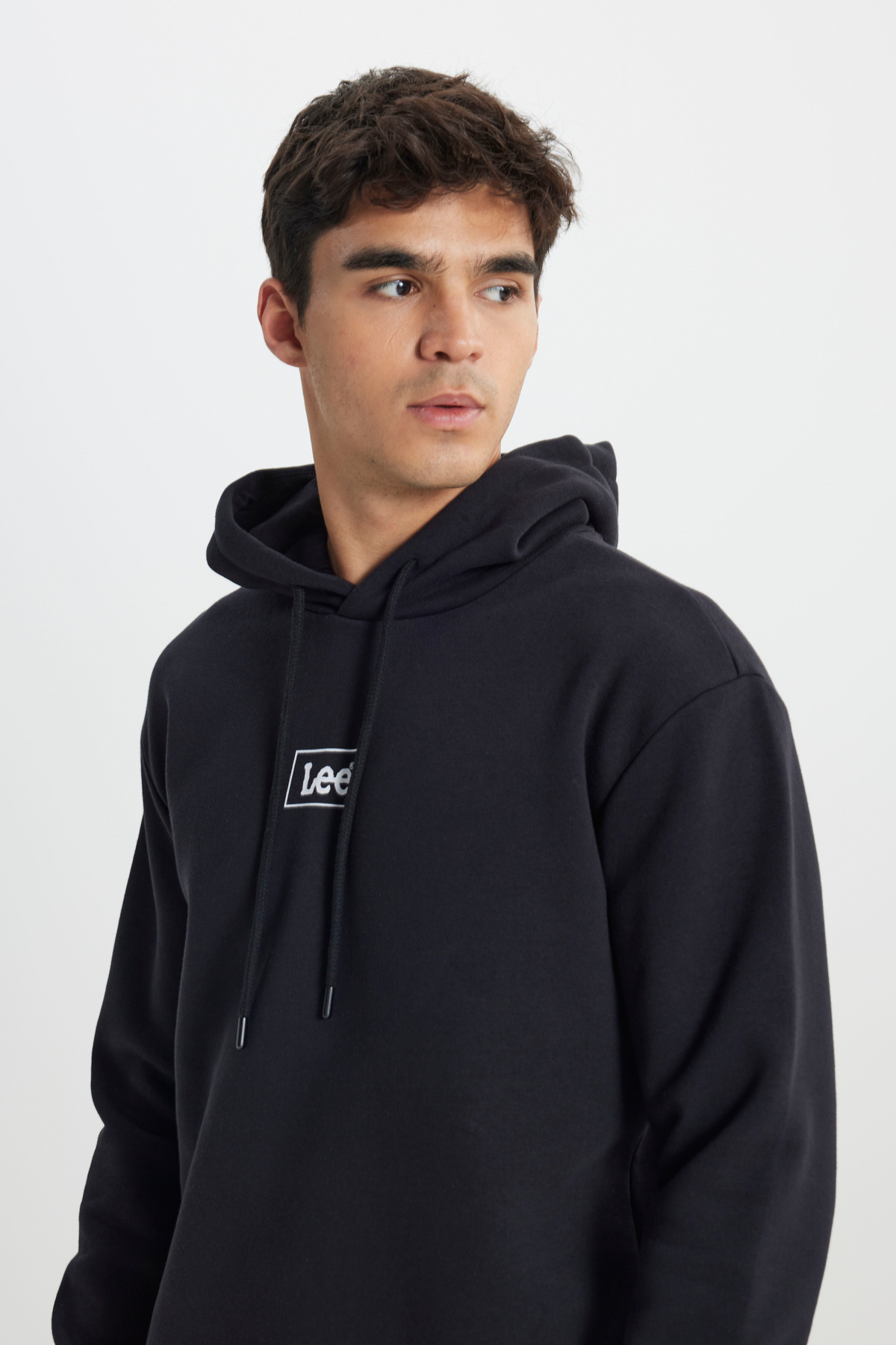 Regular Fit Normal Kesim Kapüşonlu Sweatshirt — مشکی TYBL212302170412540 — تصویر 3 از 5