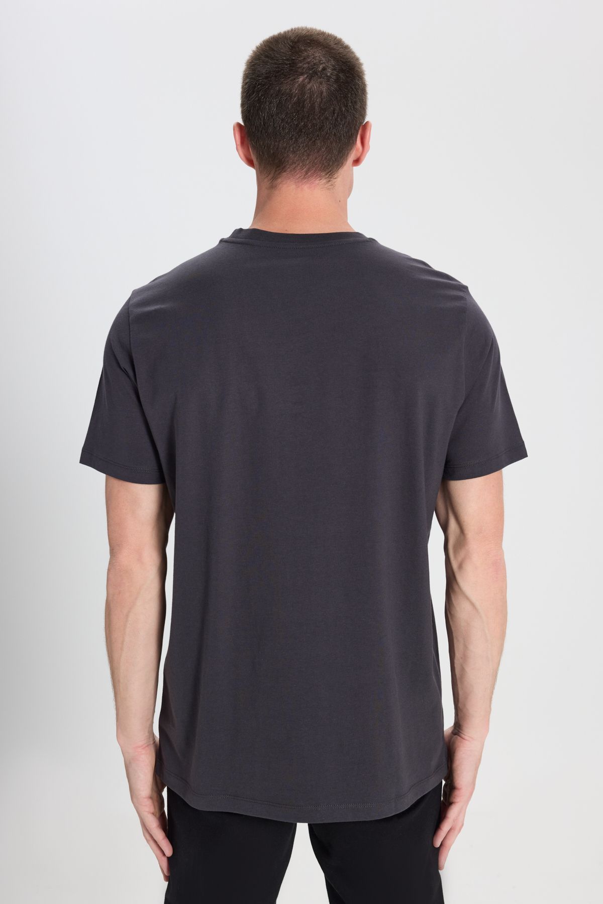 تی شرت مشکی مردانه به طور منظم مناسب گردن دوچرخه کلاس طبیعی 100 ٪ پنبه T shirt Wrangler