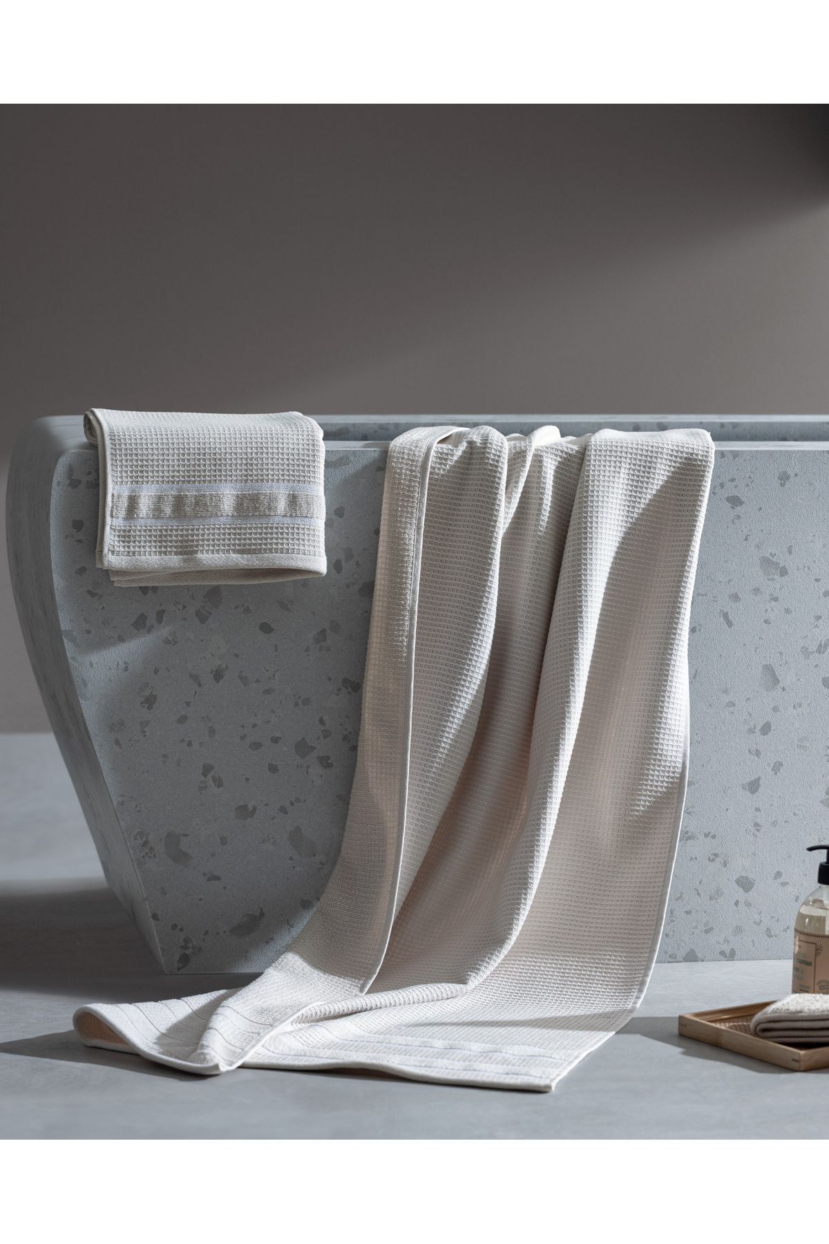 Madame Coco Renier Beige Towel Set 100 Cotton Luxury Collection Trendyol