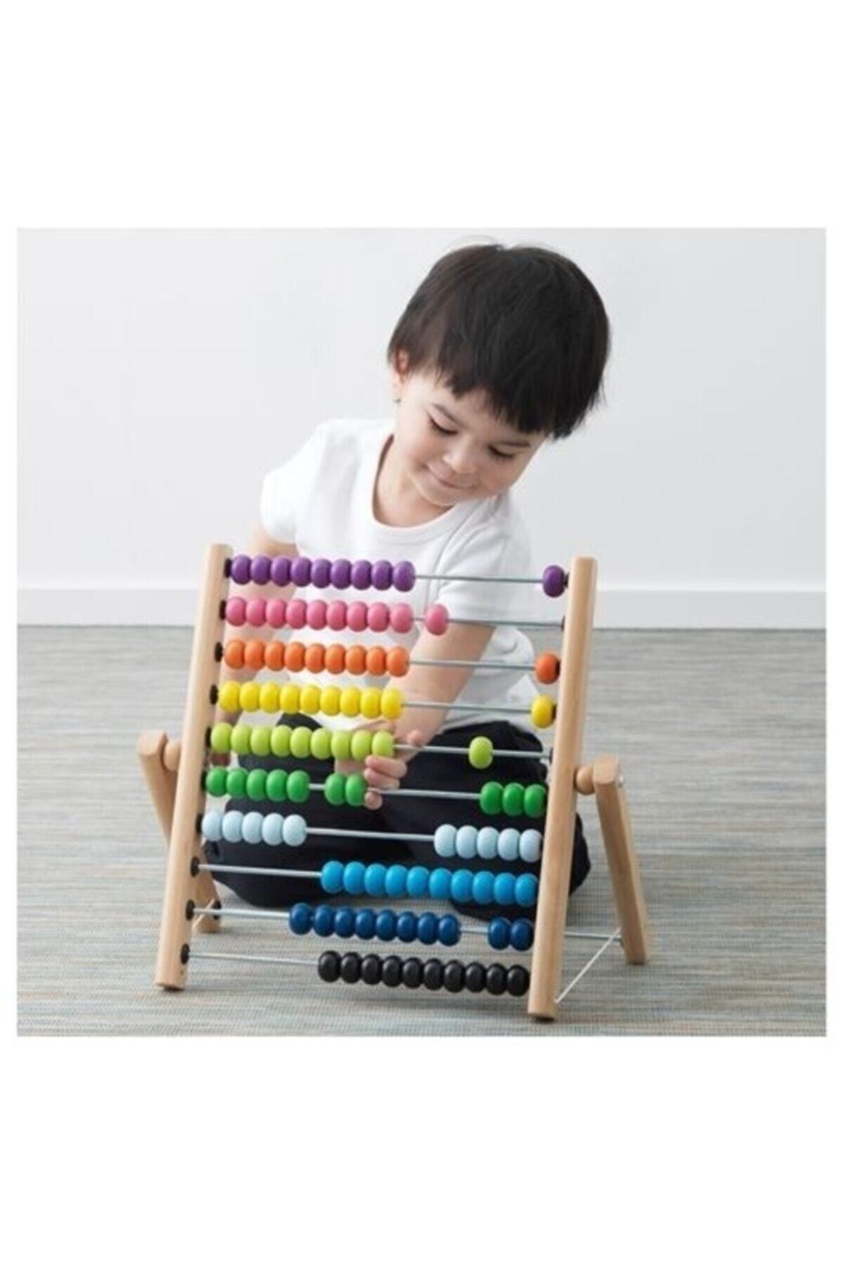 IKEA-Wooden Toy Number Game - Width: 39 cm, Height: 33 cm, Solid Beech Wood 2