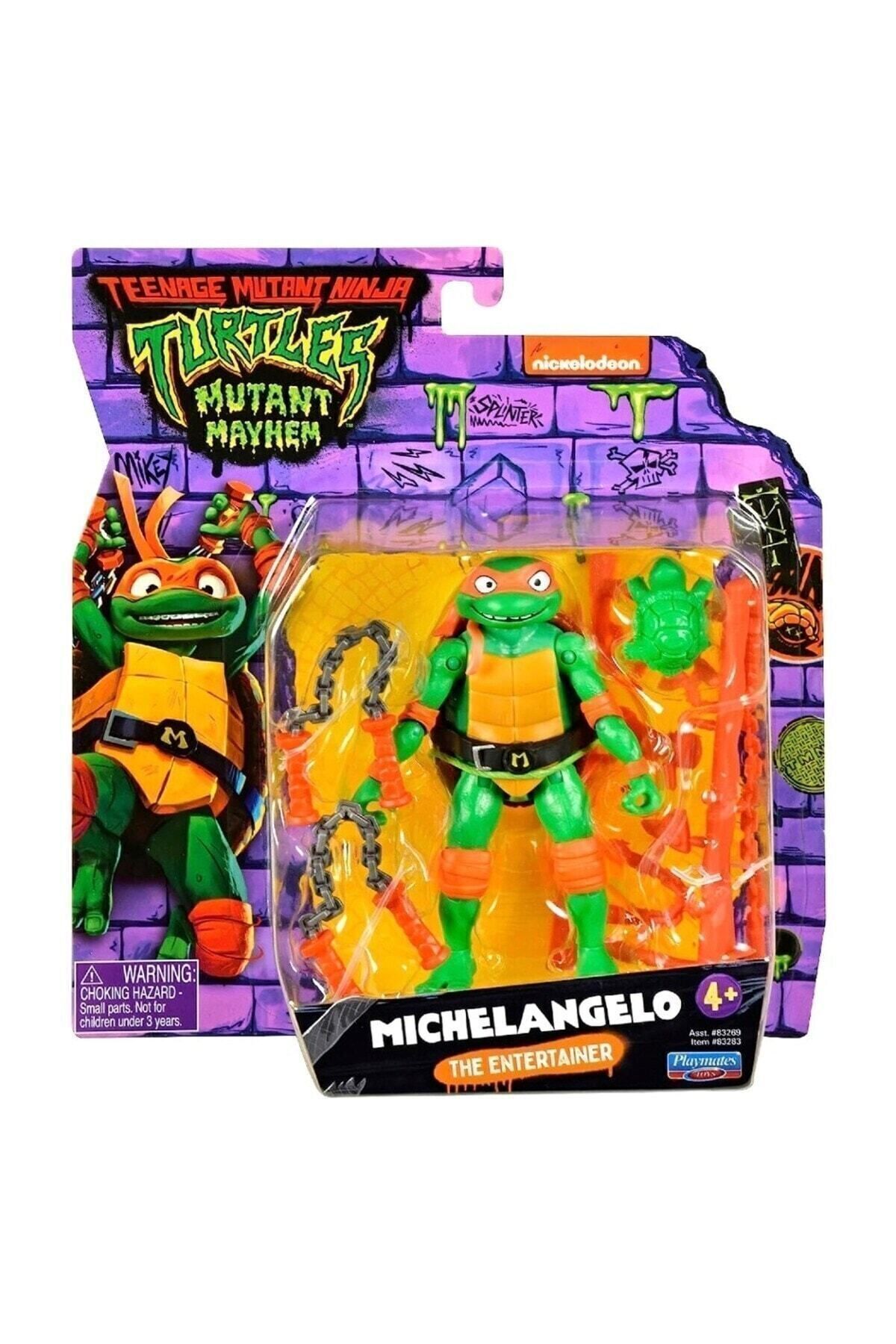 TMNT-Ninja Turtles Action Figures 11 Cm Michelangelo The Entertainer 4
