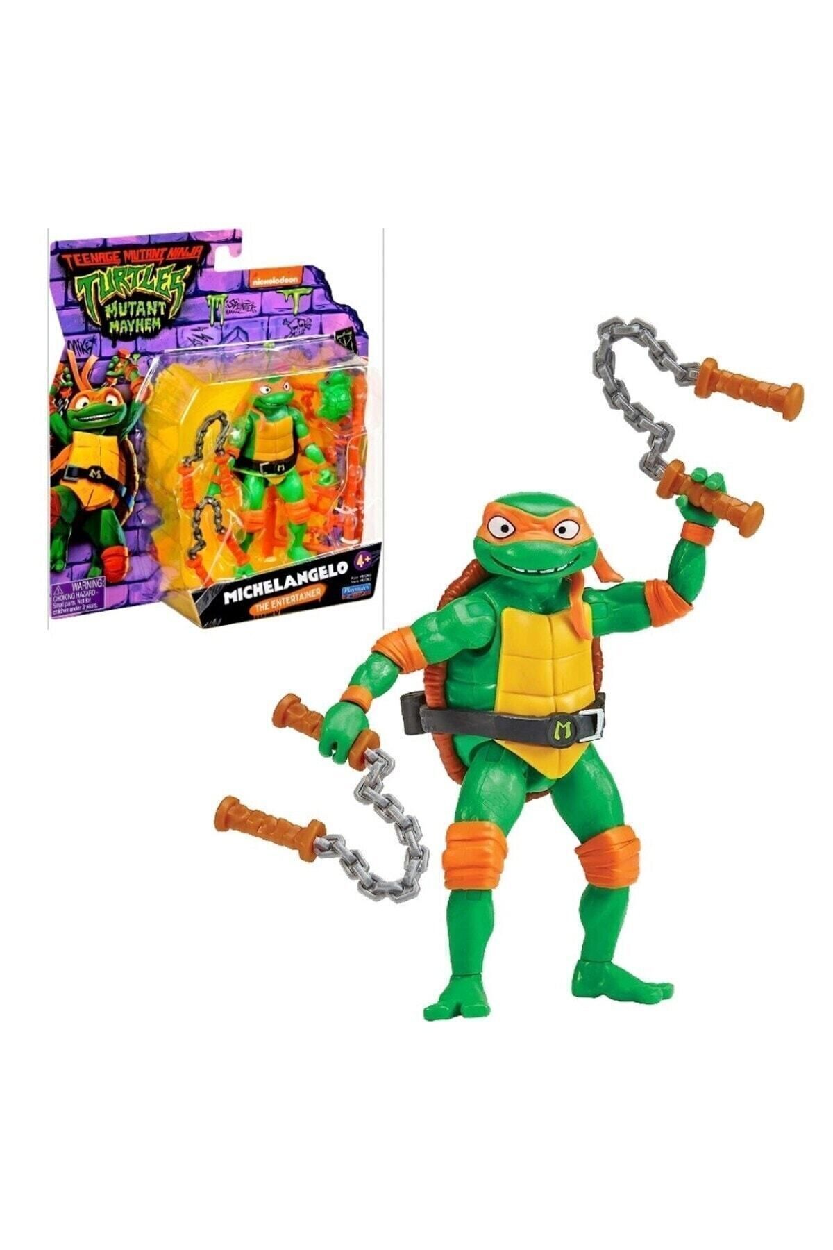 TMNT-Ninja Turtles Action Figures 11 Cm Michelangelo The Entertainer 3