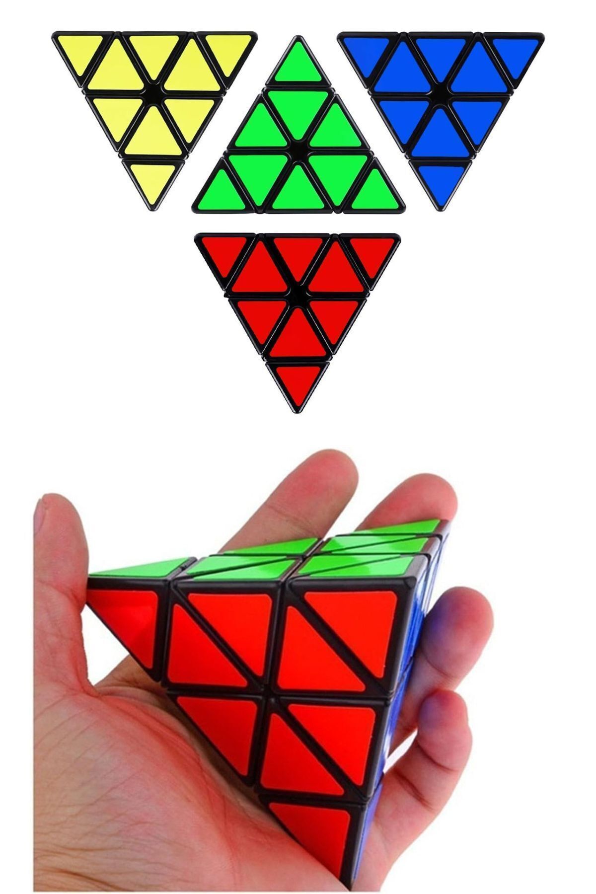 TOYFEST-Pyramid Triangle Intelligence Cube Intelligence Cube Rubic Cube 6