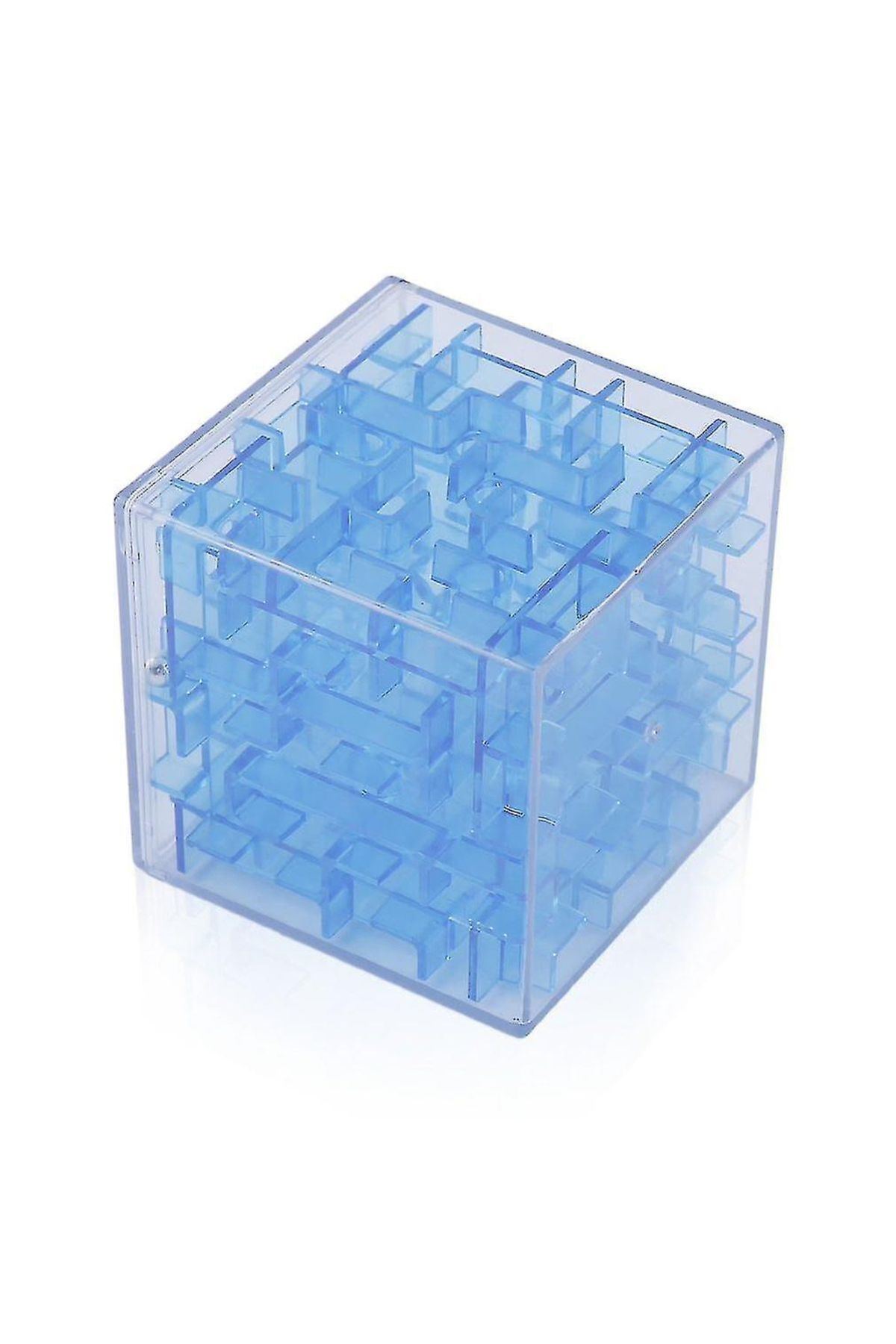 TOYFEST-Blue Iron Ball Maze Intelligence and Intellect Cubic Cube 8