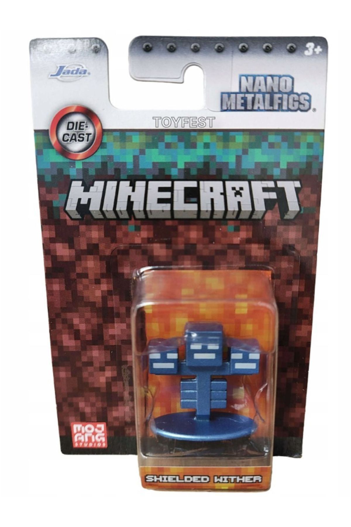 TOYFEST-Jada Nano Metalfics Minecraft Metal Casting Die - Cast Mini Figure - Shielded Wither - 4 cm 3