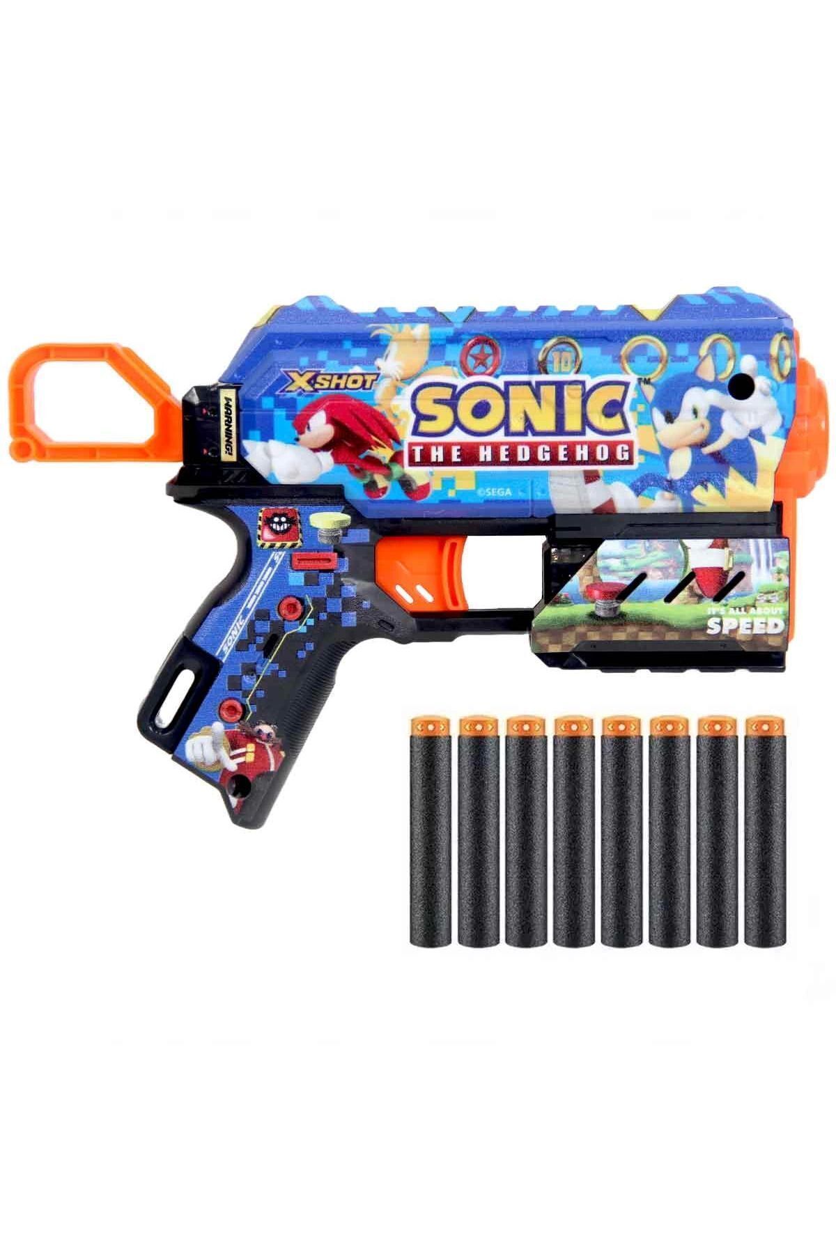TOYFEST X-Shot Skins Sonic Dart Fırlatıcı 8 Dartlı - Fiyatı, Yorumları