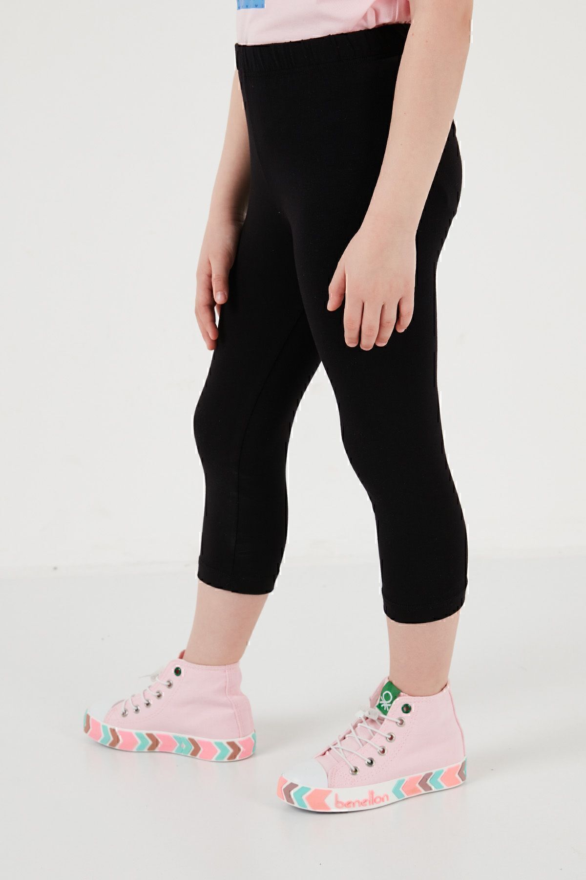 Lela-Cotton Crew Neck Short Sleeve Tights Top and Bottom Set Girl's SET6212005 3