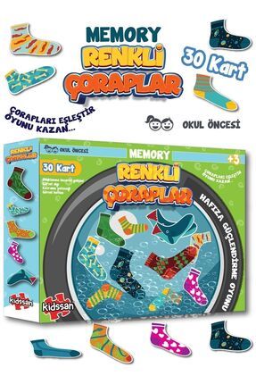 kidssan games Renkli Çoraplar Memory Hafıza Kartları Eğitici Oyunu