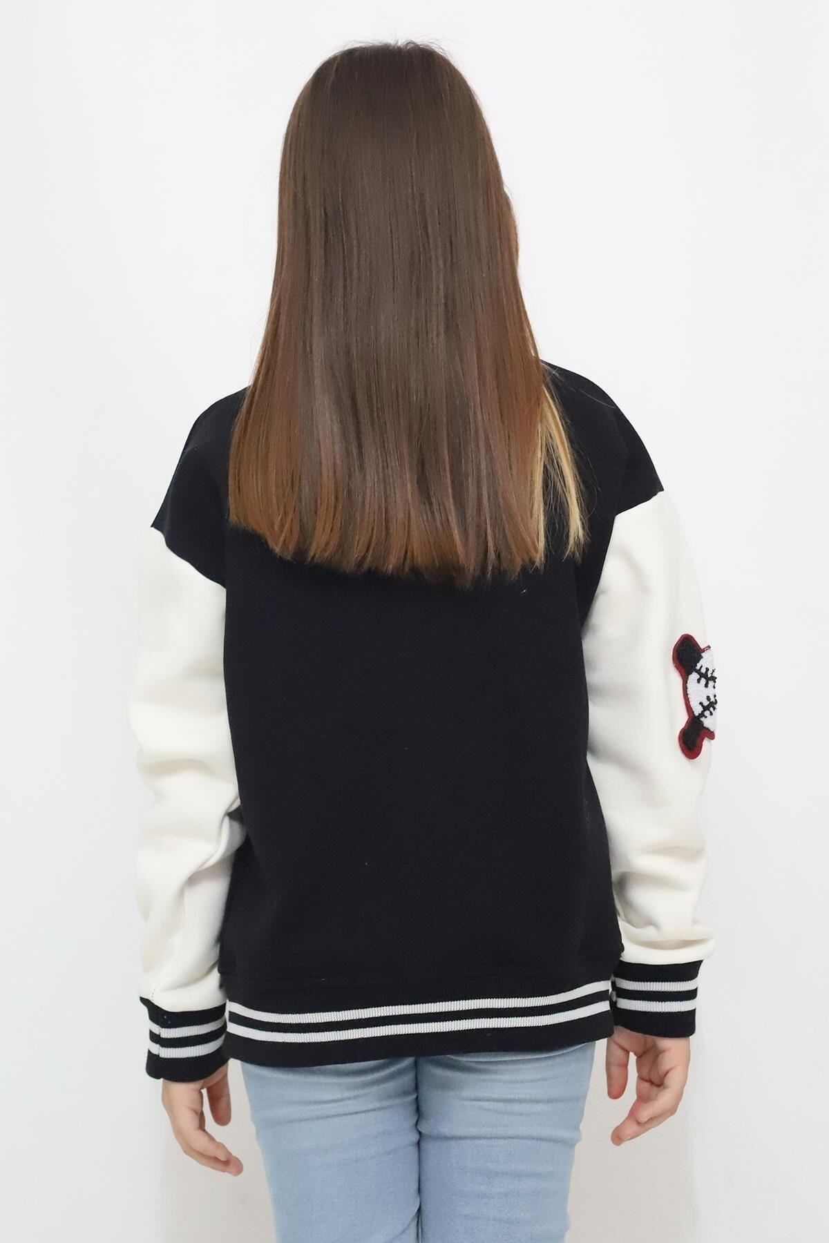Unisex Oversize Kız,Erkek Çocuk Kolej Ceket 8003(6-10 Yaş)