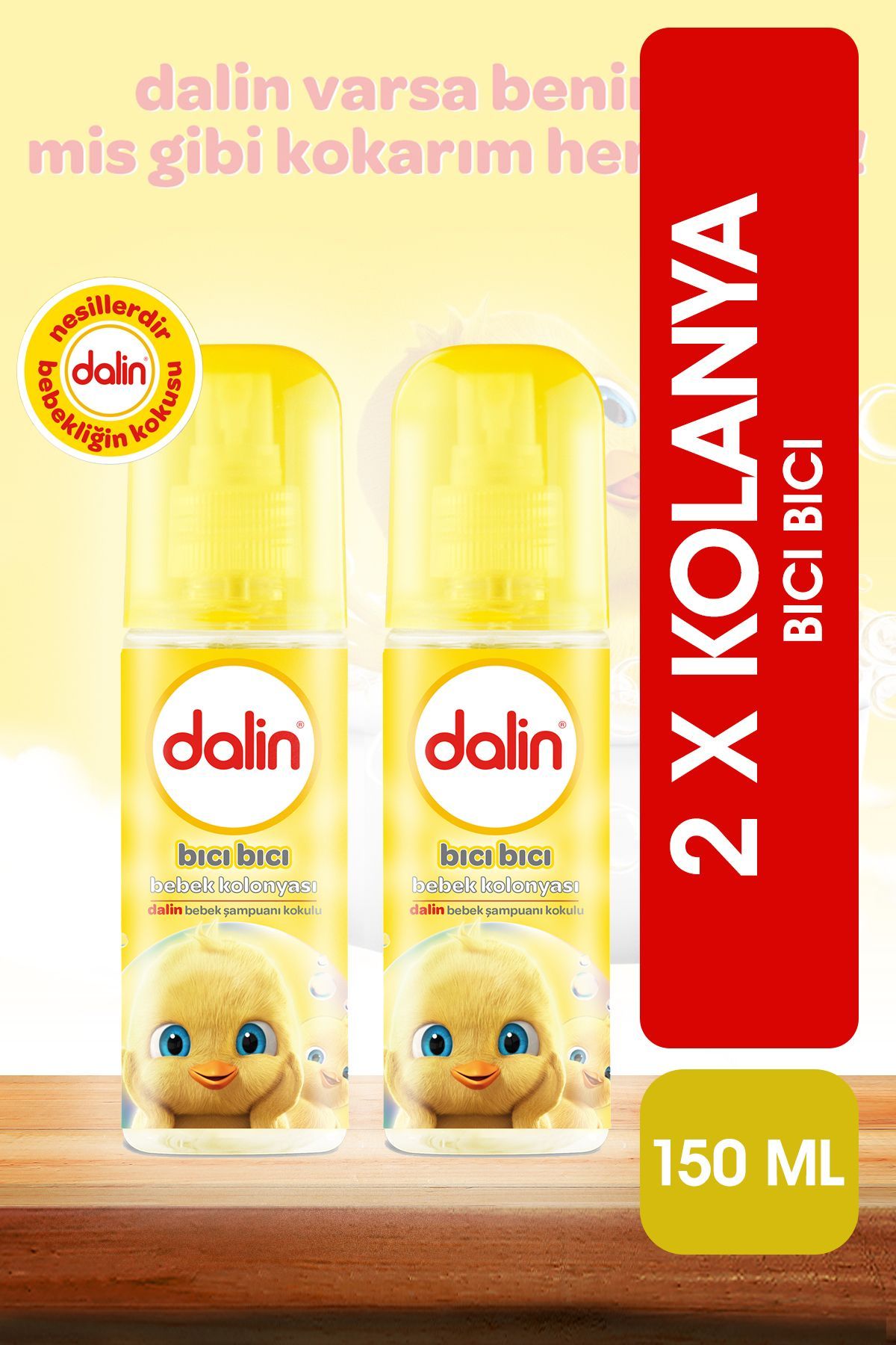 Dalin kolonya seti 2 adet Bıcı Bıcı kolonya