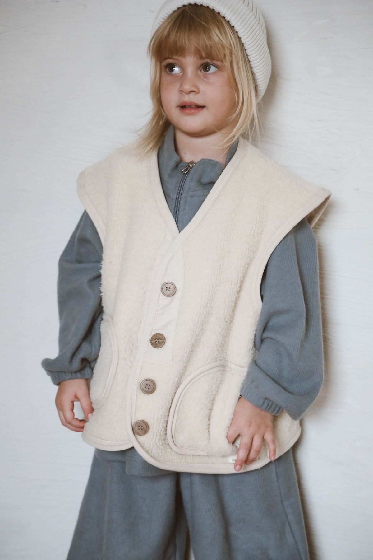 OhlalaKoala Beige Wellsoft Vest for Children 1-6 Years - Price