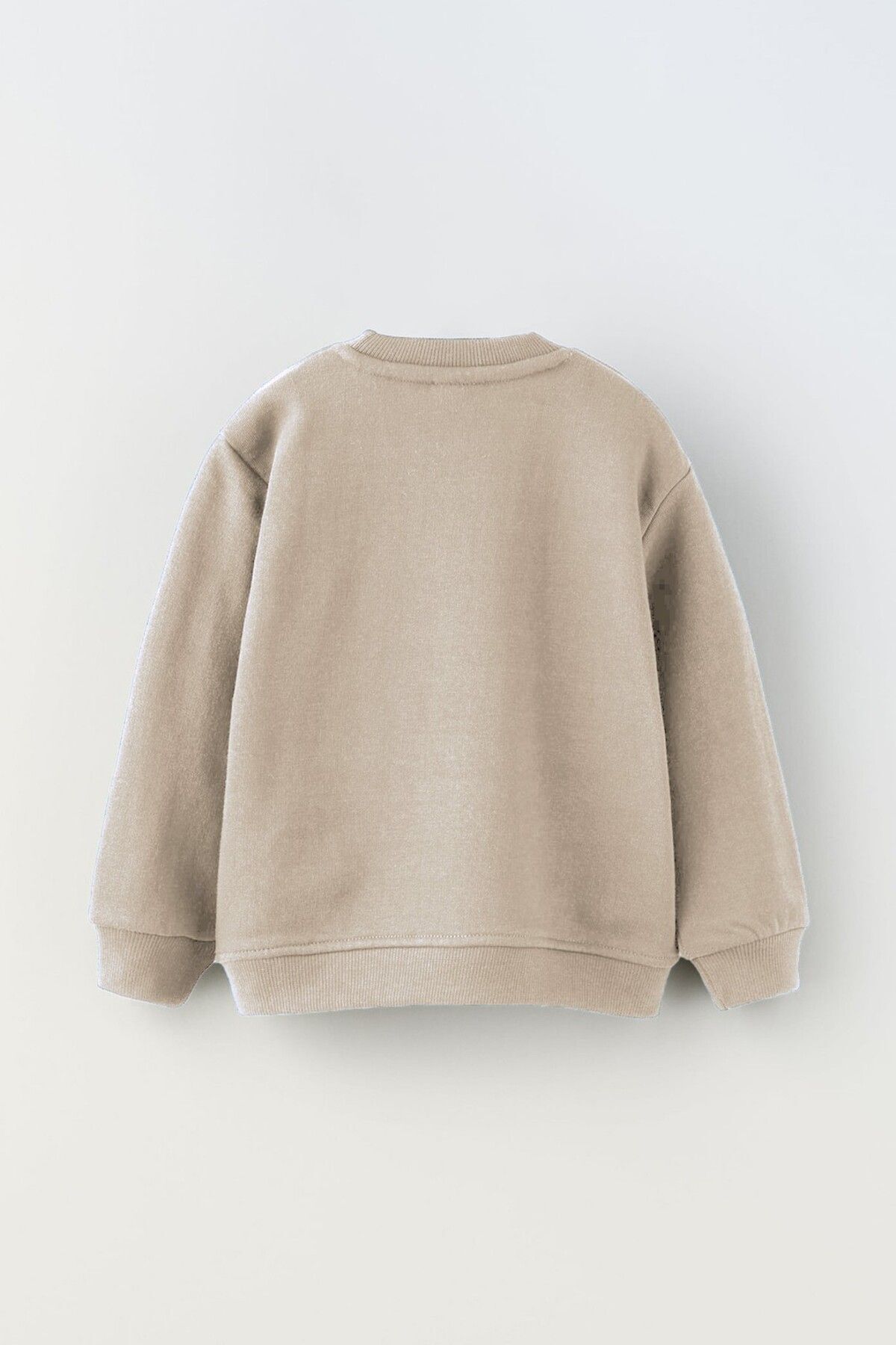 Bej 3 Ip Şardonlu Çocuk Sweatshirt