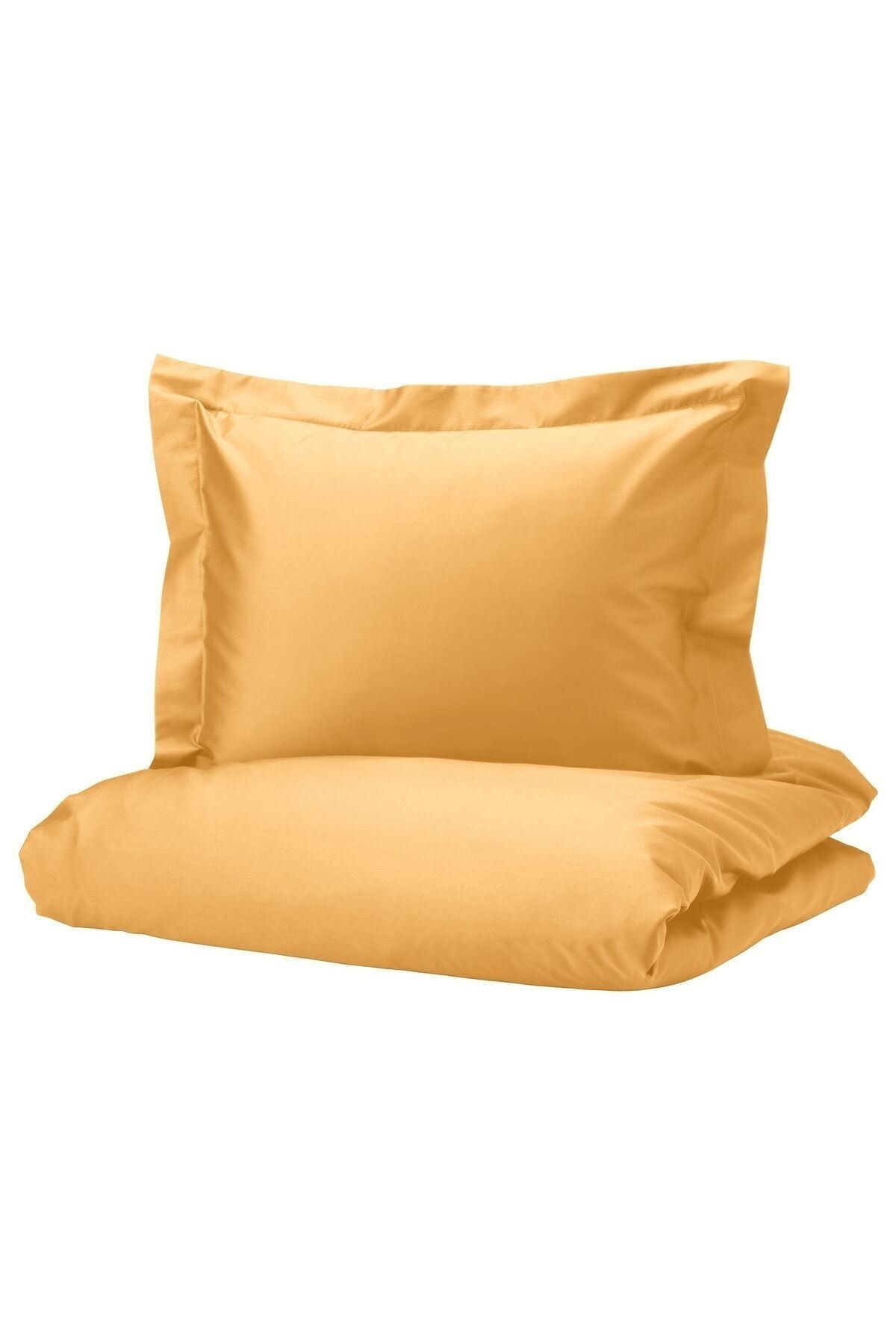 IKEA Set Lenjerie De Pat Luktjasmin Pentru O Persoană, Galben, 150x200/50x60 Cm Kentsoy - One Size
