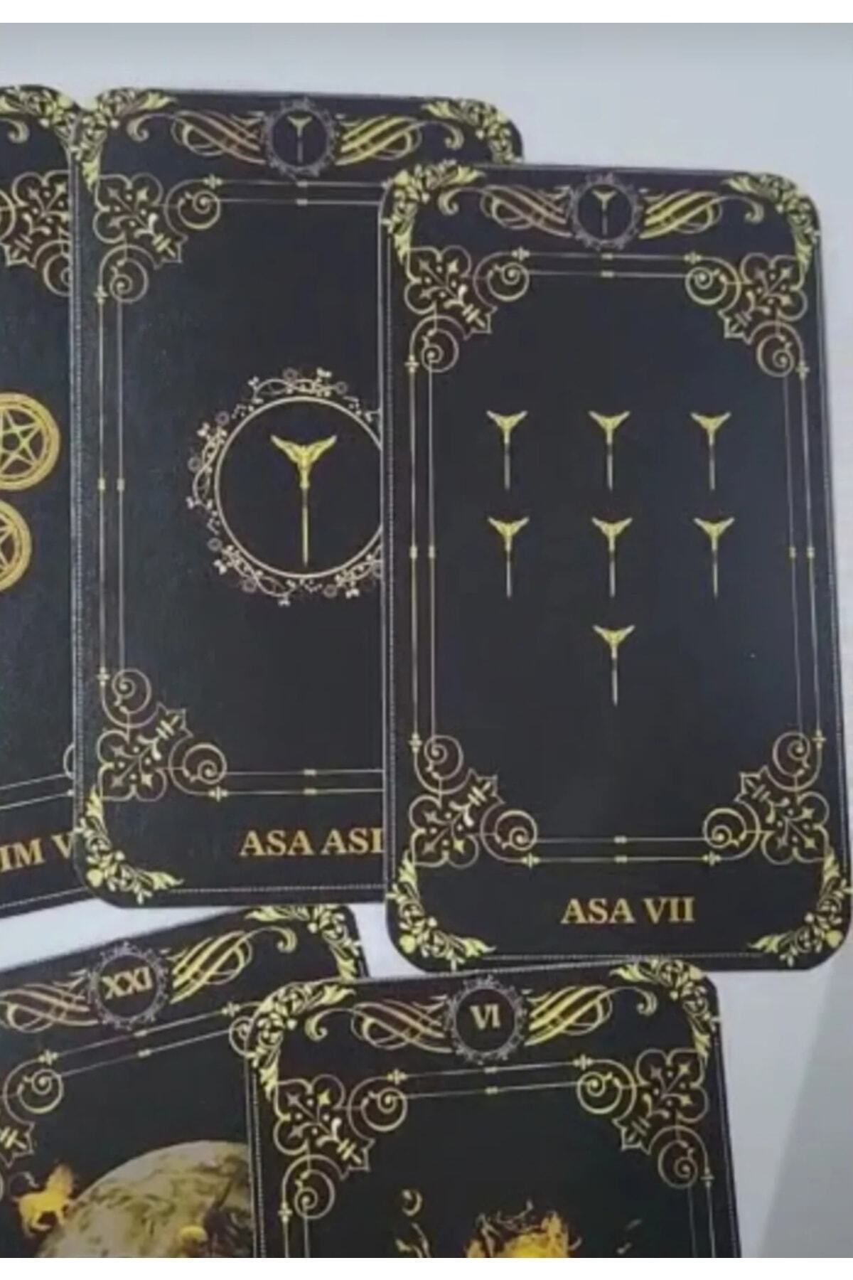 fırsatlar diyarı-Black & Gold Tarot Deck 5