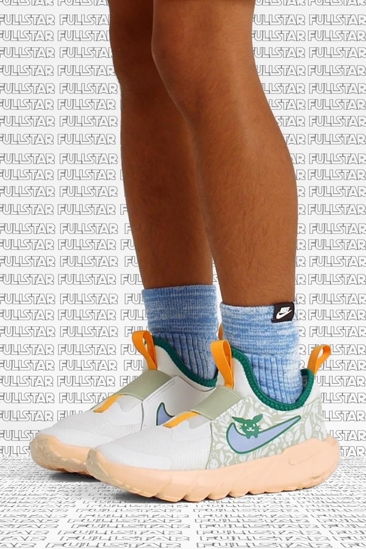 Nike Flex Runner 2 Lil Rabbit Sneaker Lastikli Bantl Unisex Cocuk Ayakkab s Beyaz Fiyat Yorumlar Trendyol