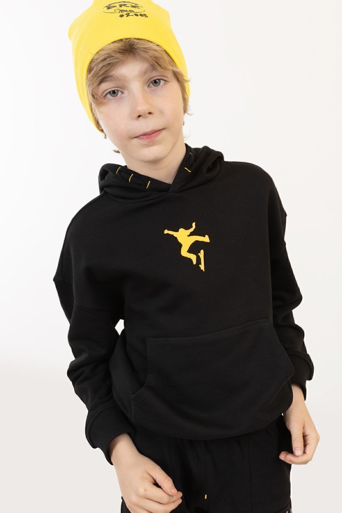 سویشرت پسرانه مشکی BRZ KIDS | B-23-01-06 اورجینال - تصویر 2